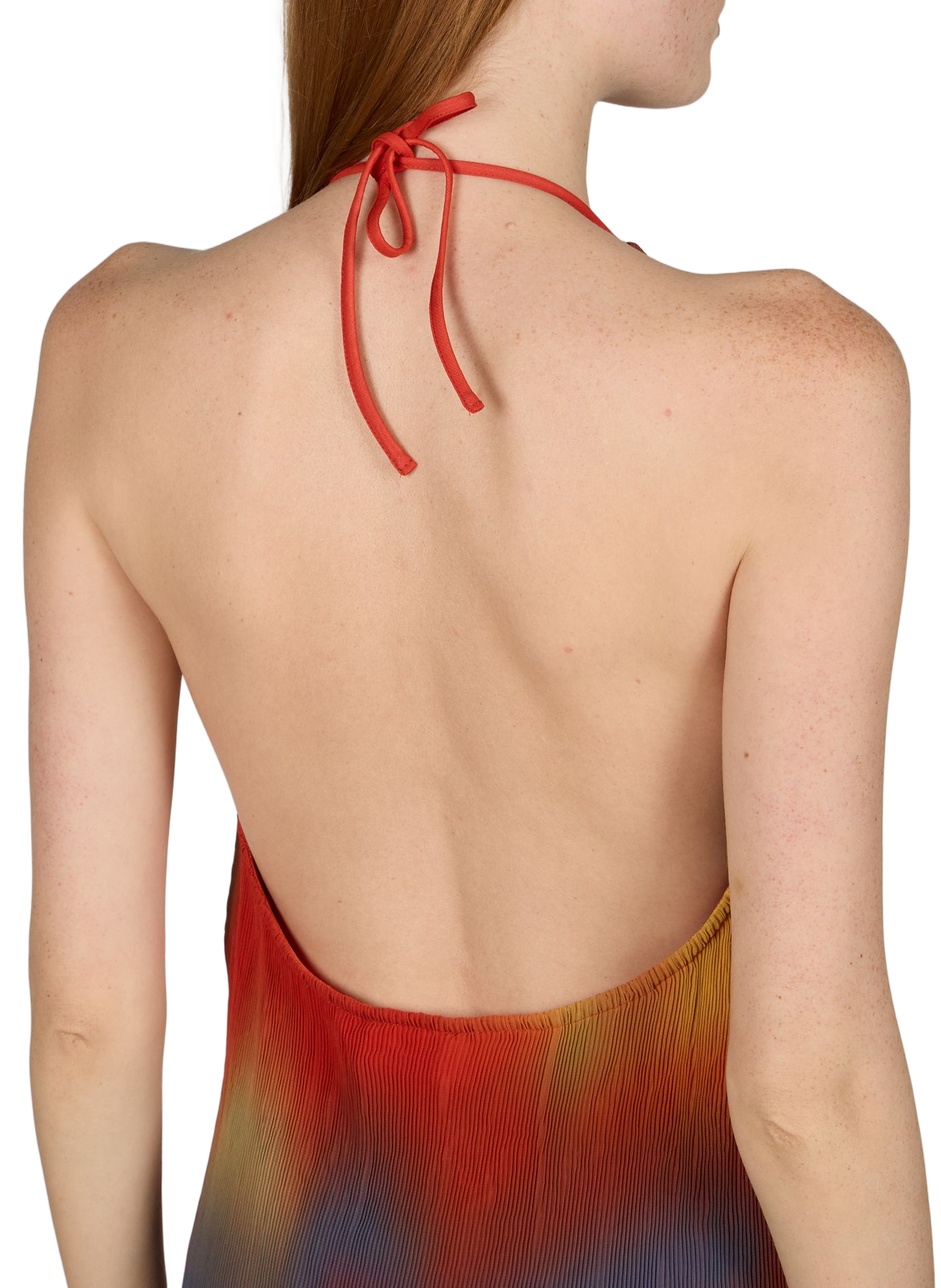 Robe midi plissée THINKING MU Beige