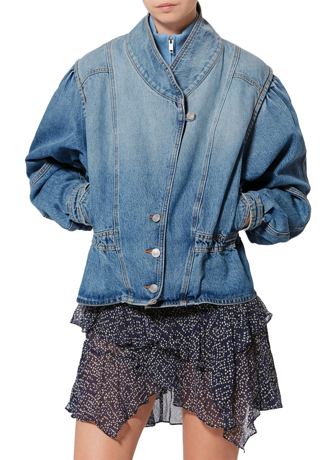 Dolie denim cotton jacket ISABEL MARANT Blue