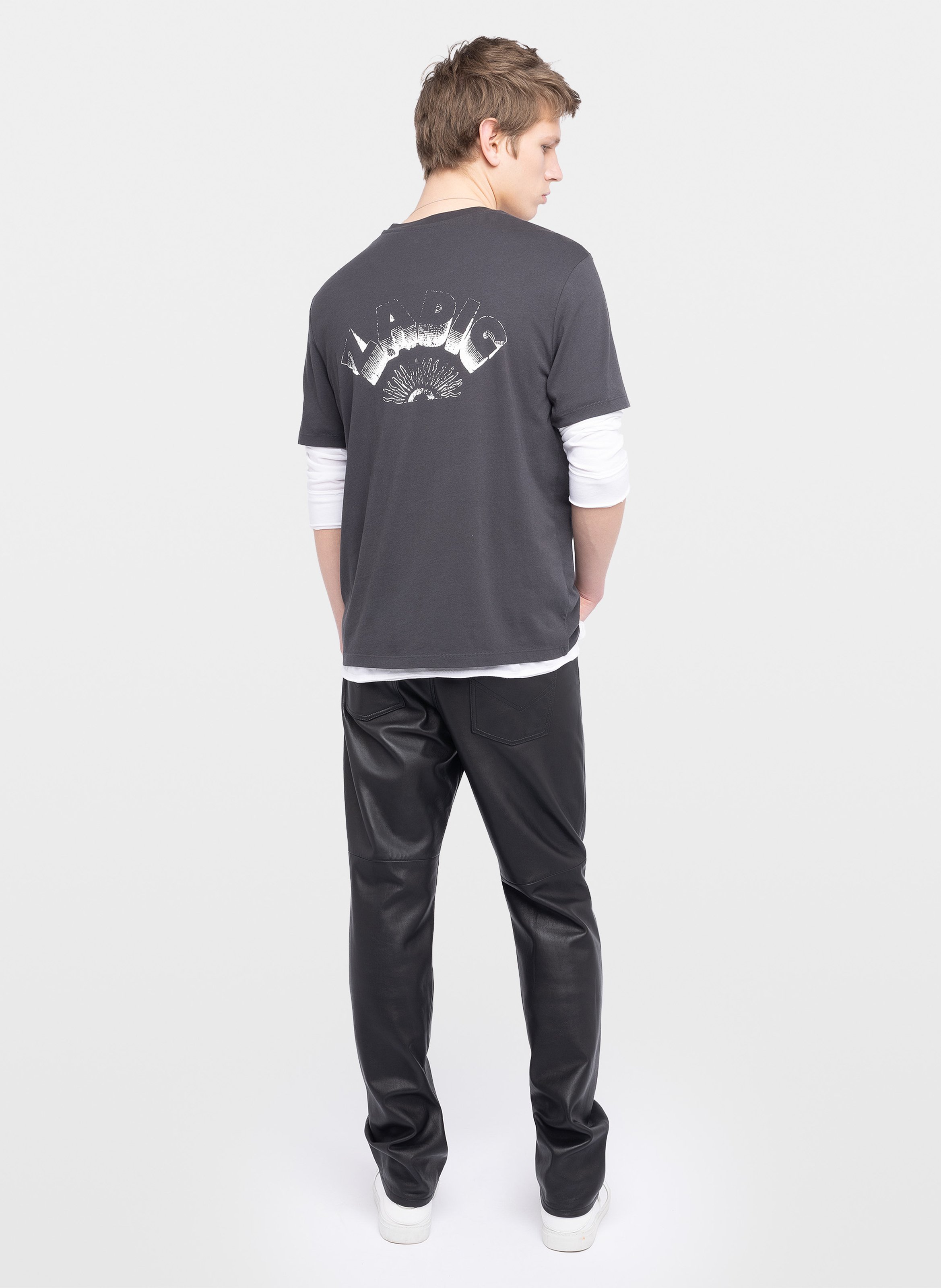 Tee-shirt imprimé en coto bio tommy ZADIG&VOLTAIRE Grijs