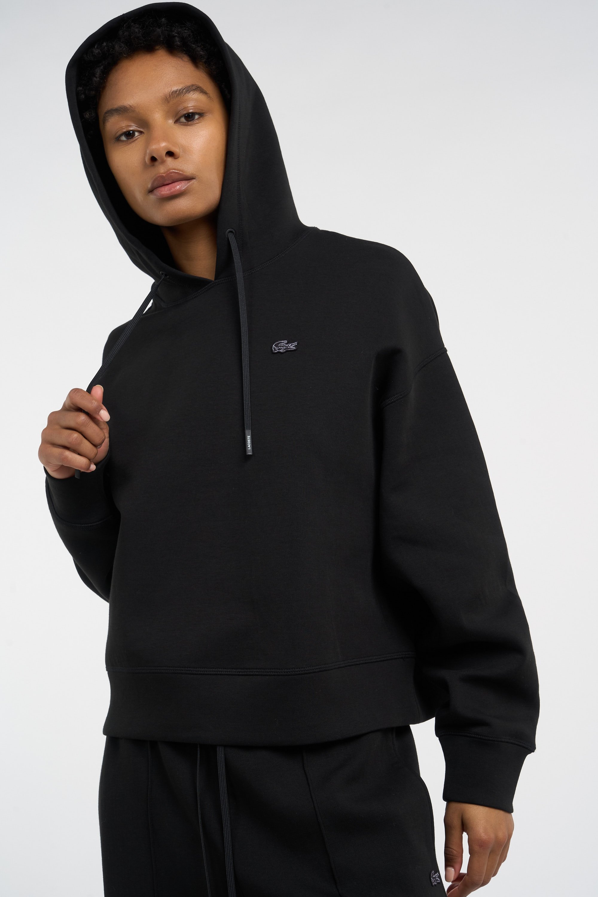 Hoodie sweatshirt LACOSTE Noir