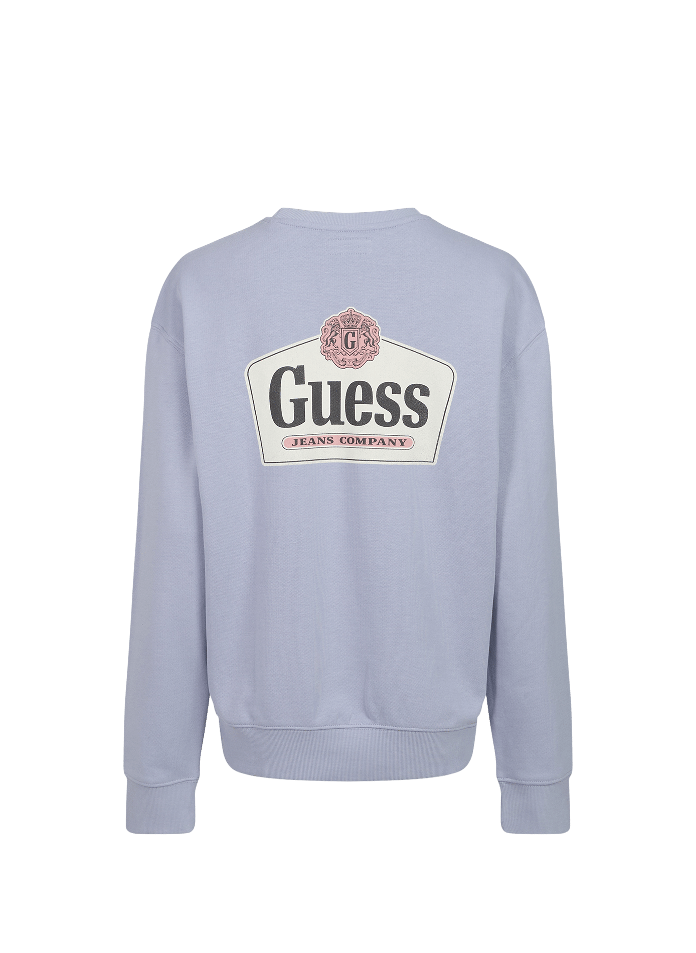 Straight cotton sweatshirt GUESS Purple