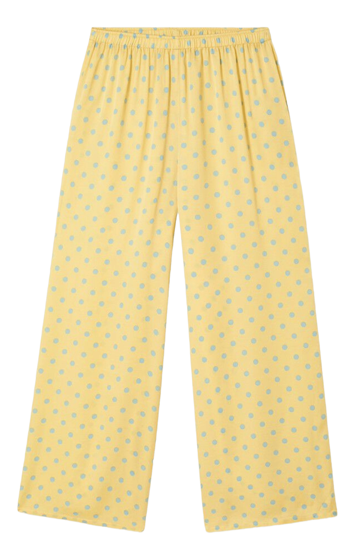 Pantalon large fluide à pois bovalow AMERICAN VINTAGE Jaune