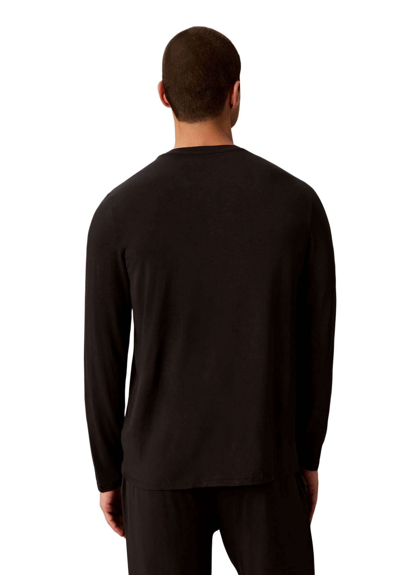 Pyjama-Langarm-T-Shirt | Schwarz CALVIN KLEIN Herren