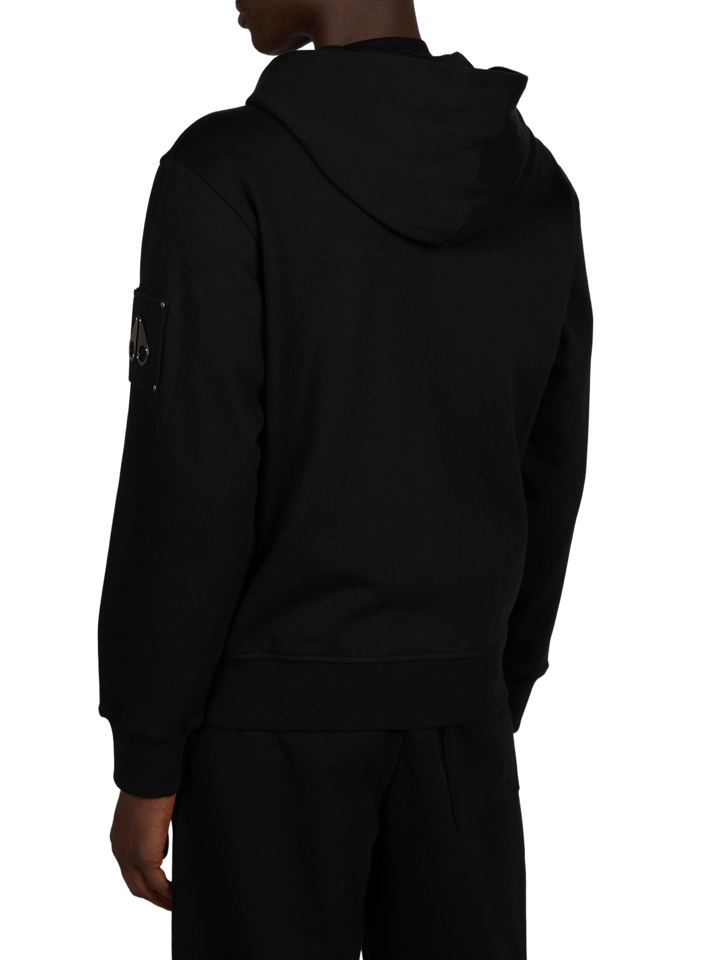 Oversized cotton hoodie sweatshirt MOOSE KNUCKLES Black