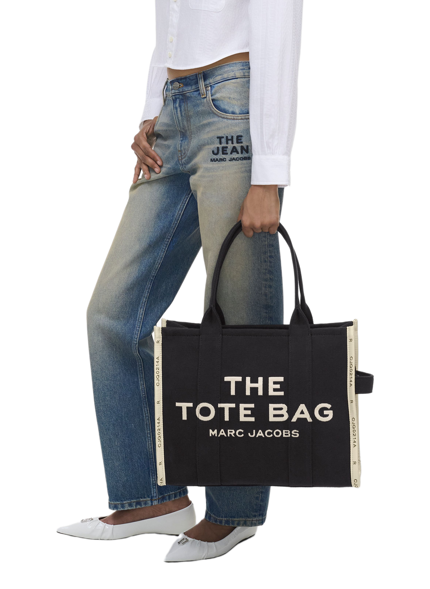 Tasche The Jacquard Large Tote Bag MARC JACOBS Schwarz