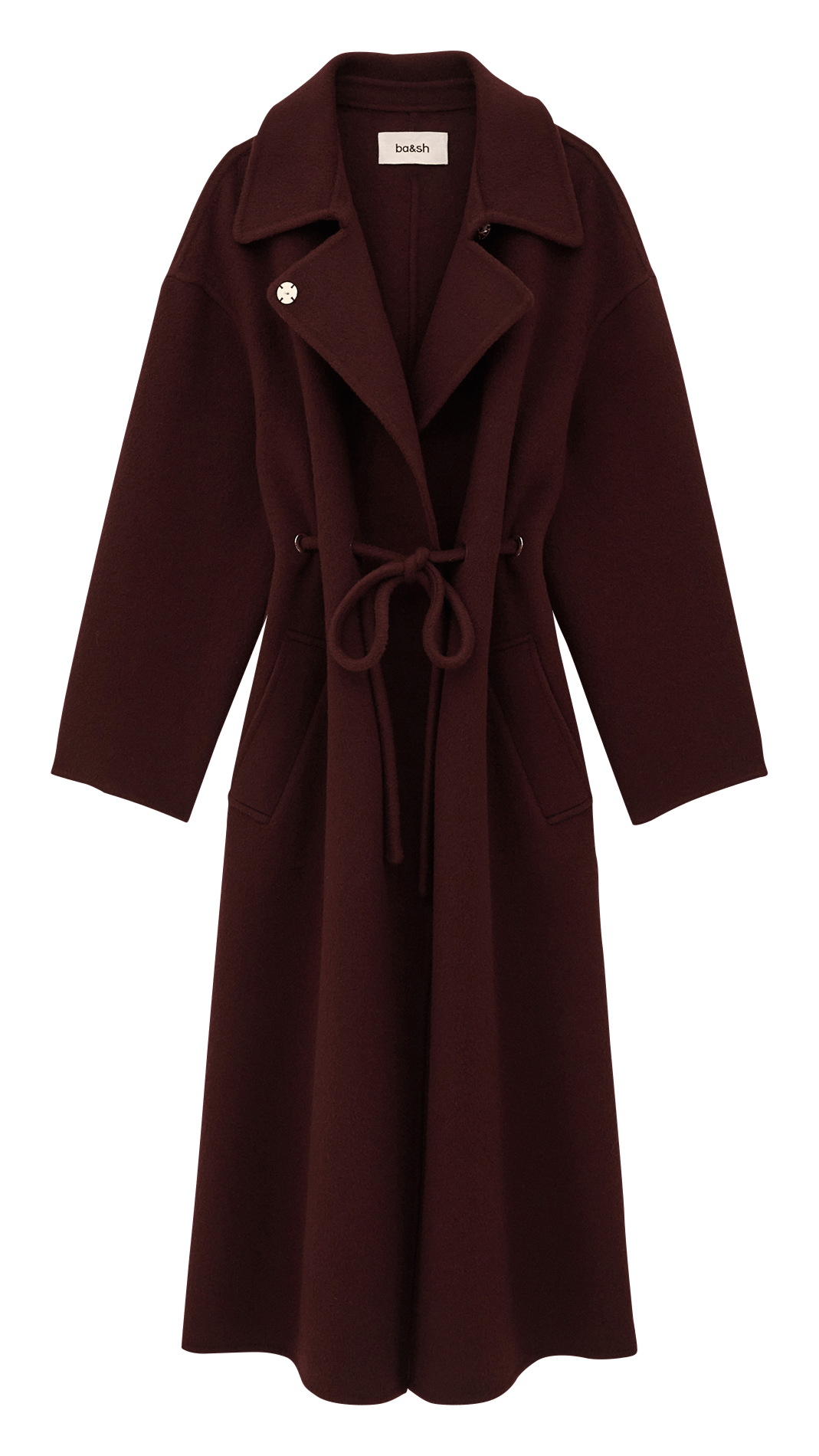 Manteau cintré en laine mélangée kate | Rouge BA&SH Femme