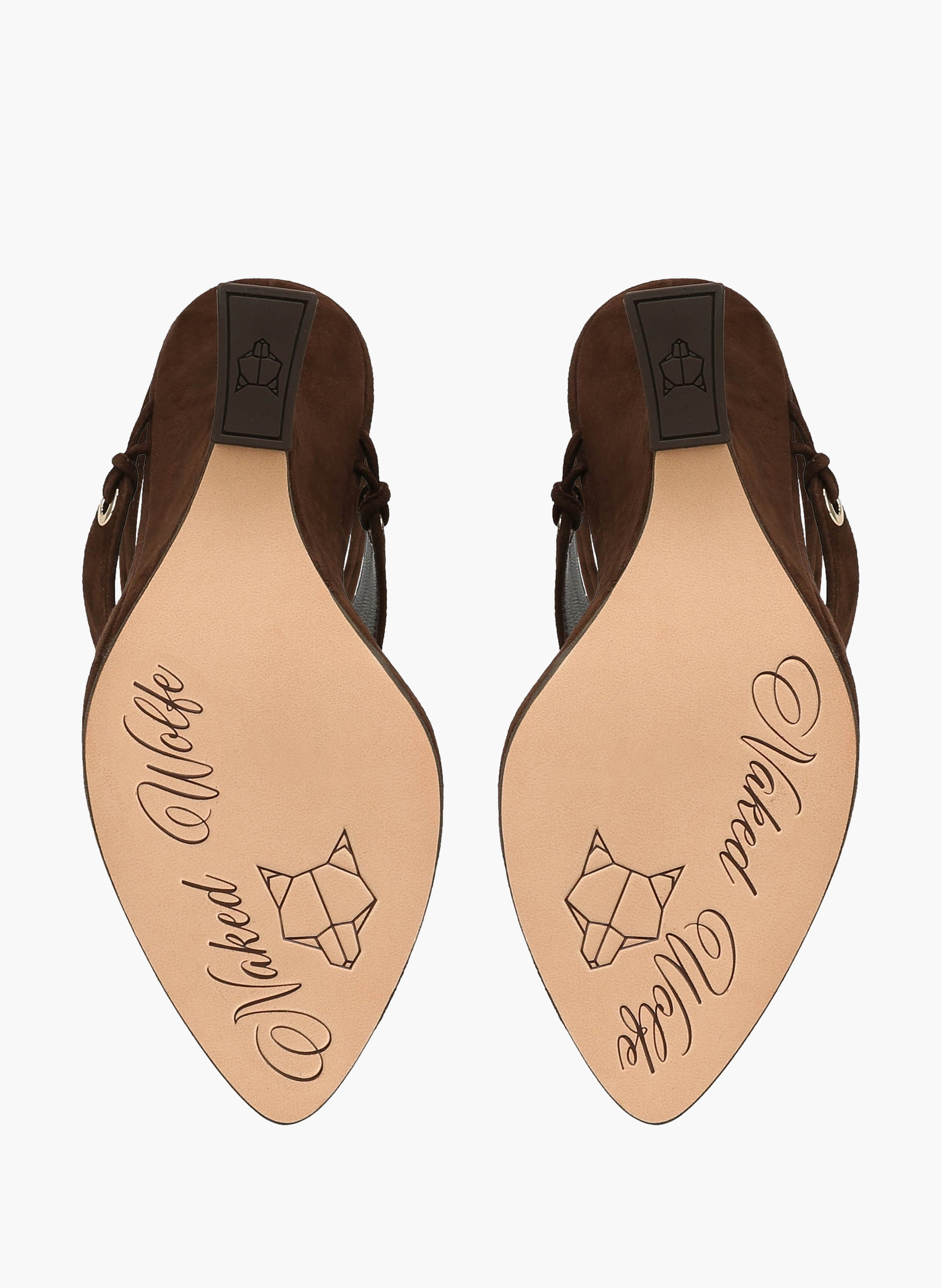 Rampage-High-Heels aus Wildleder NAKED WOLFE Braun