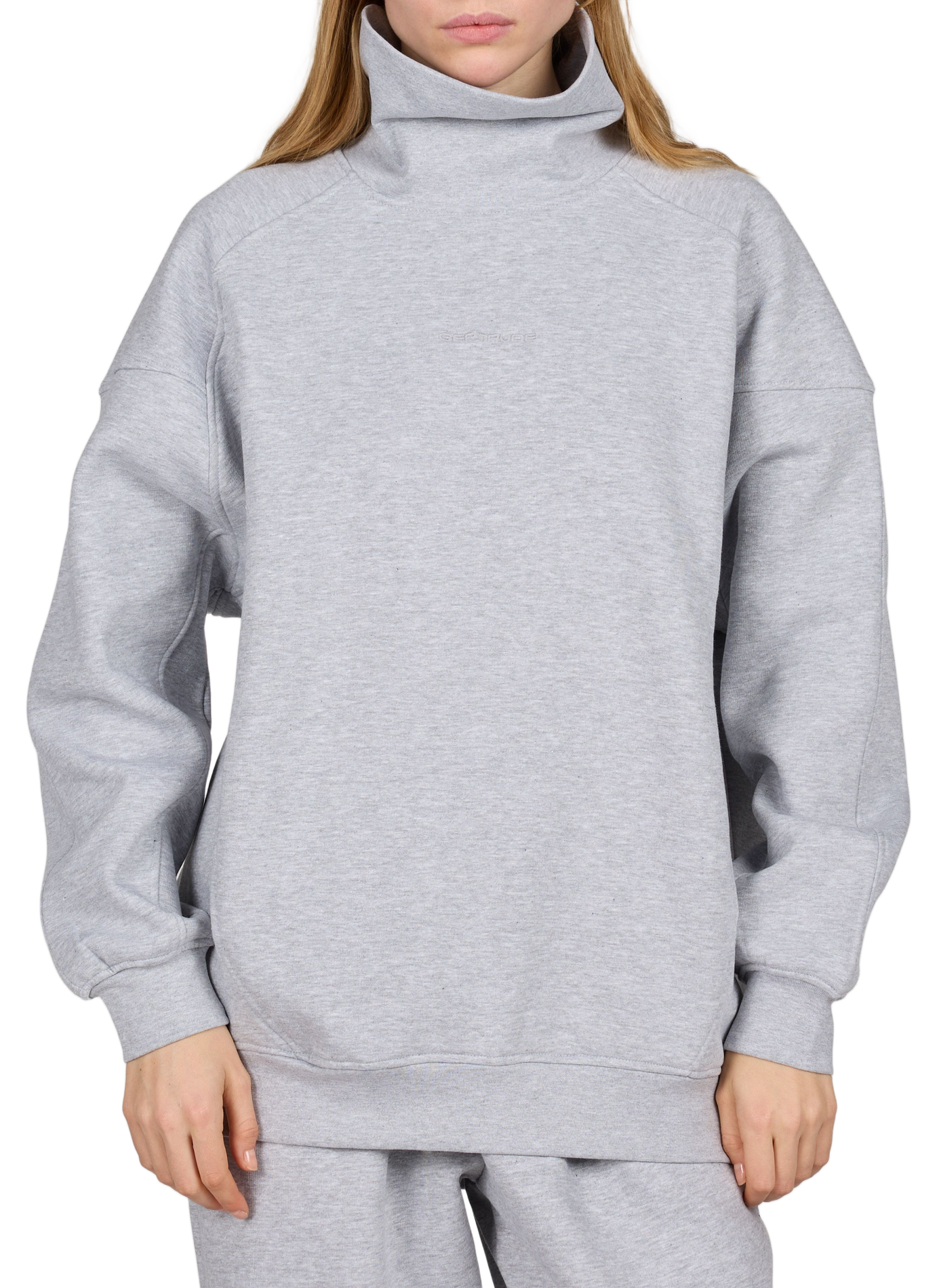 Loose-fit cotton-blend sweatshirt GERTRUDE Grey