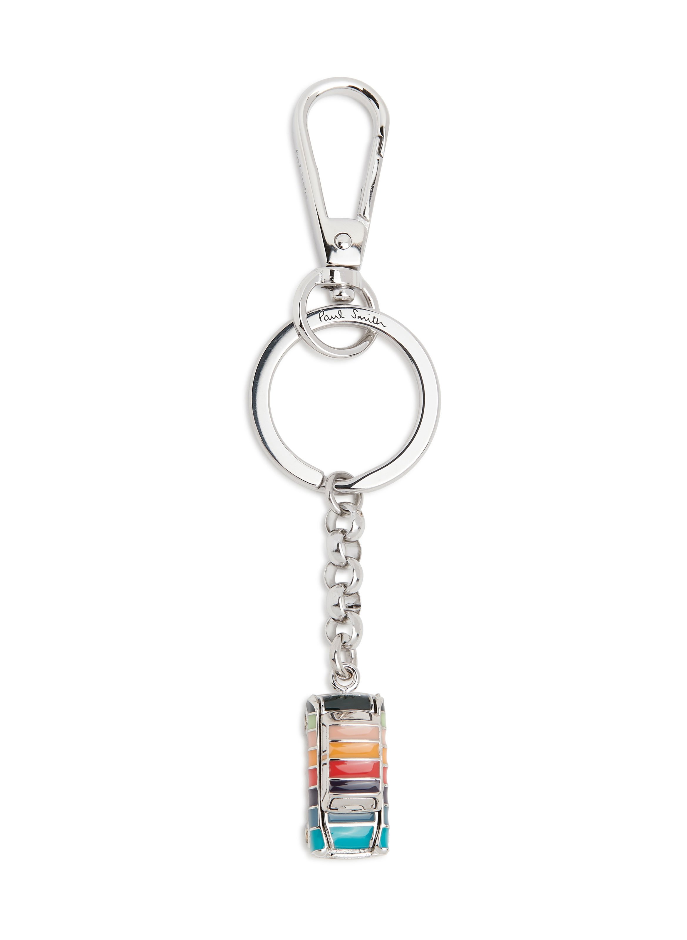 PAUL SMITH Porte-clés voiture Artist Stripes Multicolore