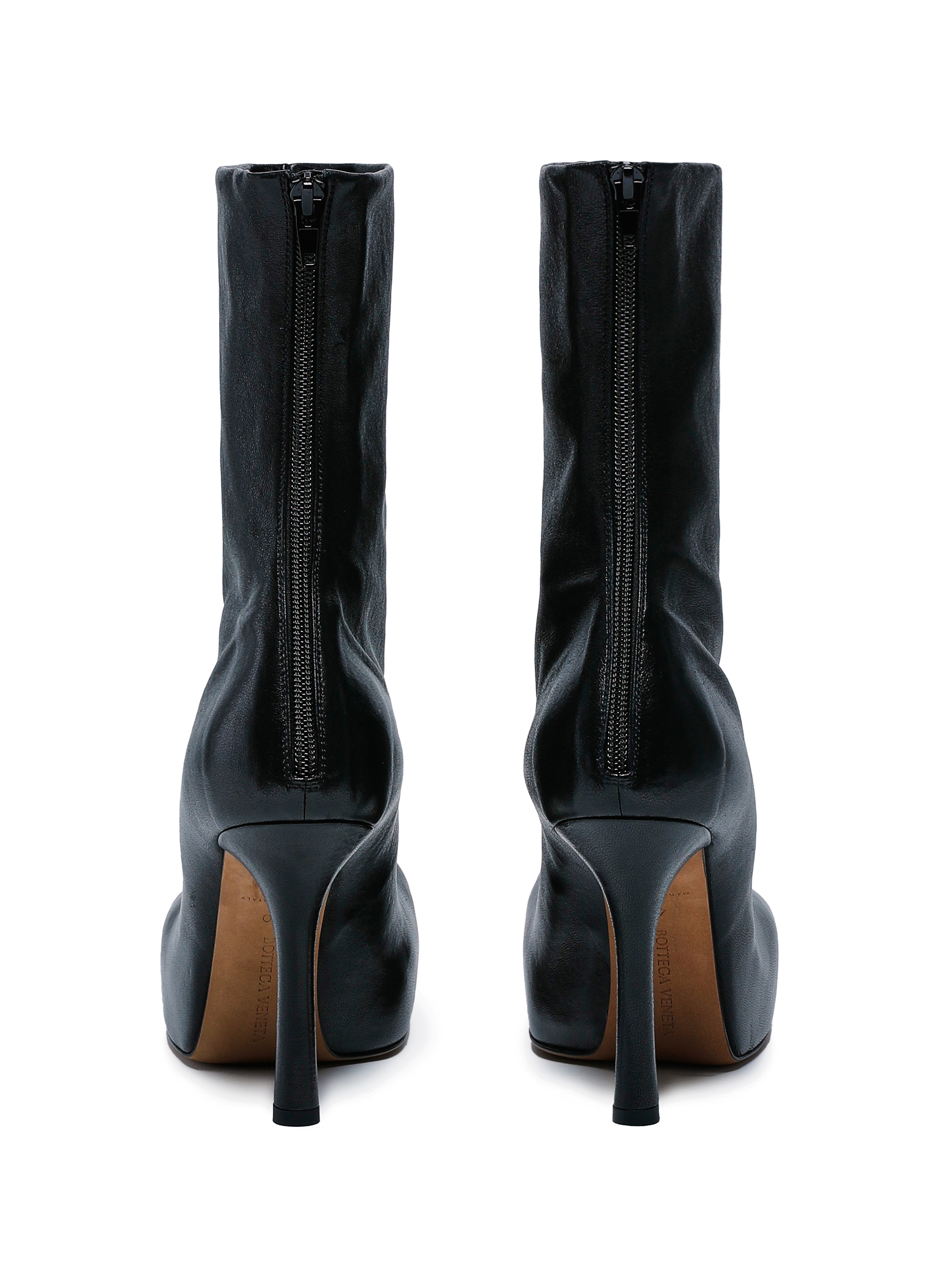 Bottines à talon The Bold en cuir BOTTEGA VENETA Noir