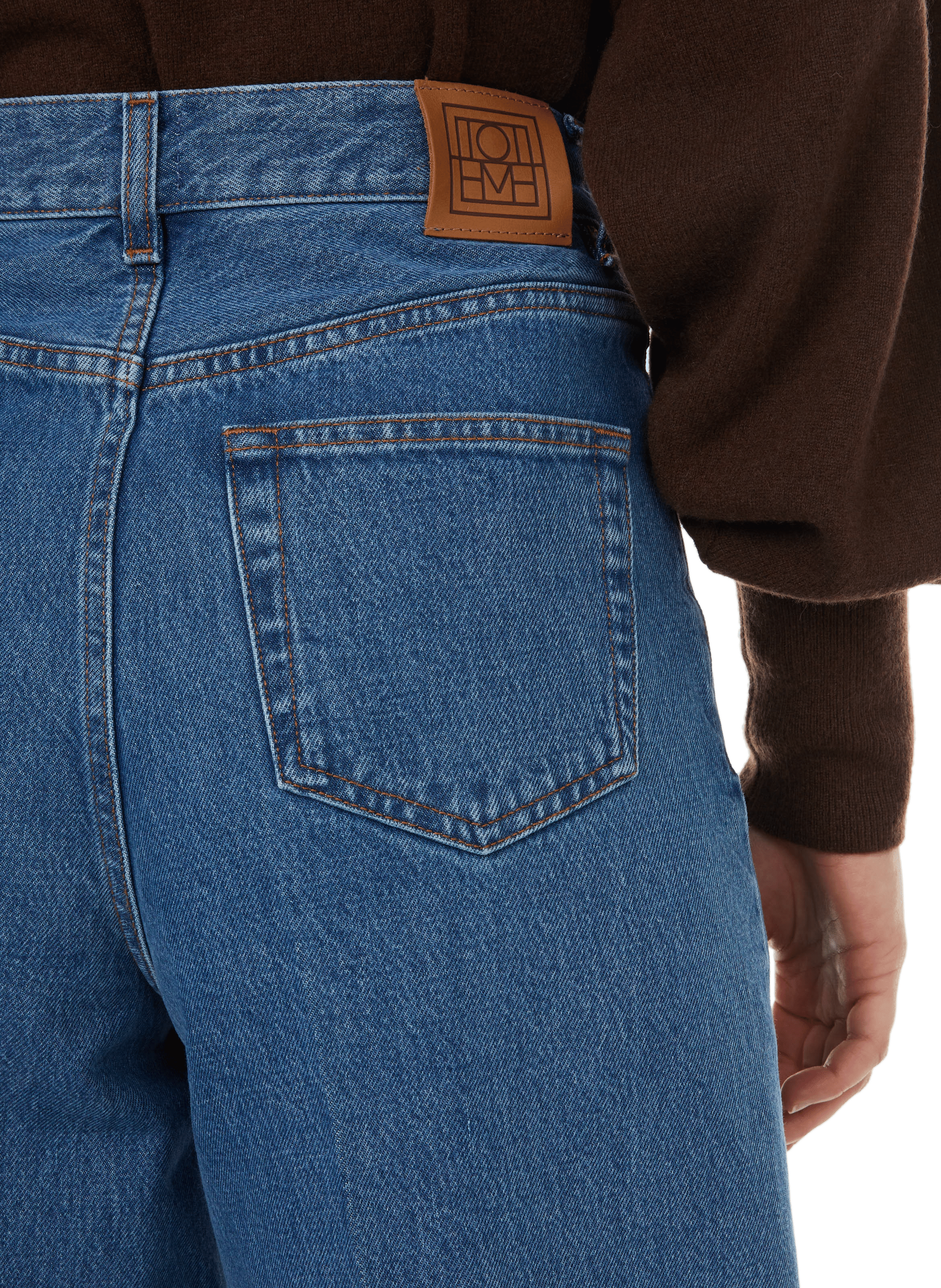 Wide cotton jeans TOTEME Blue