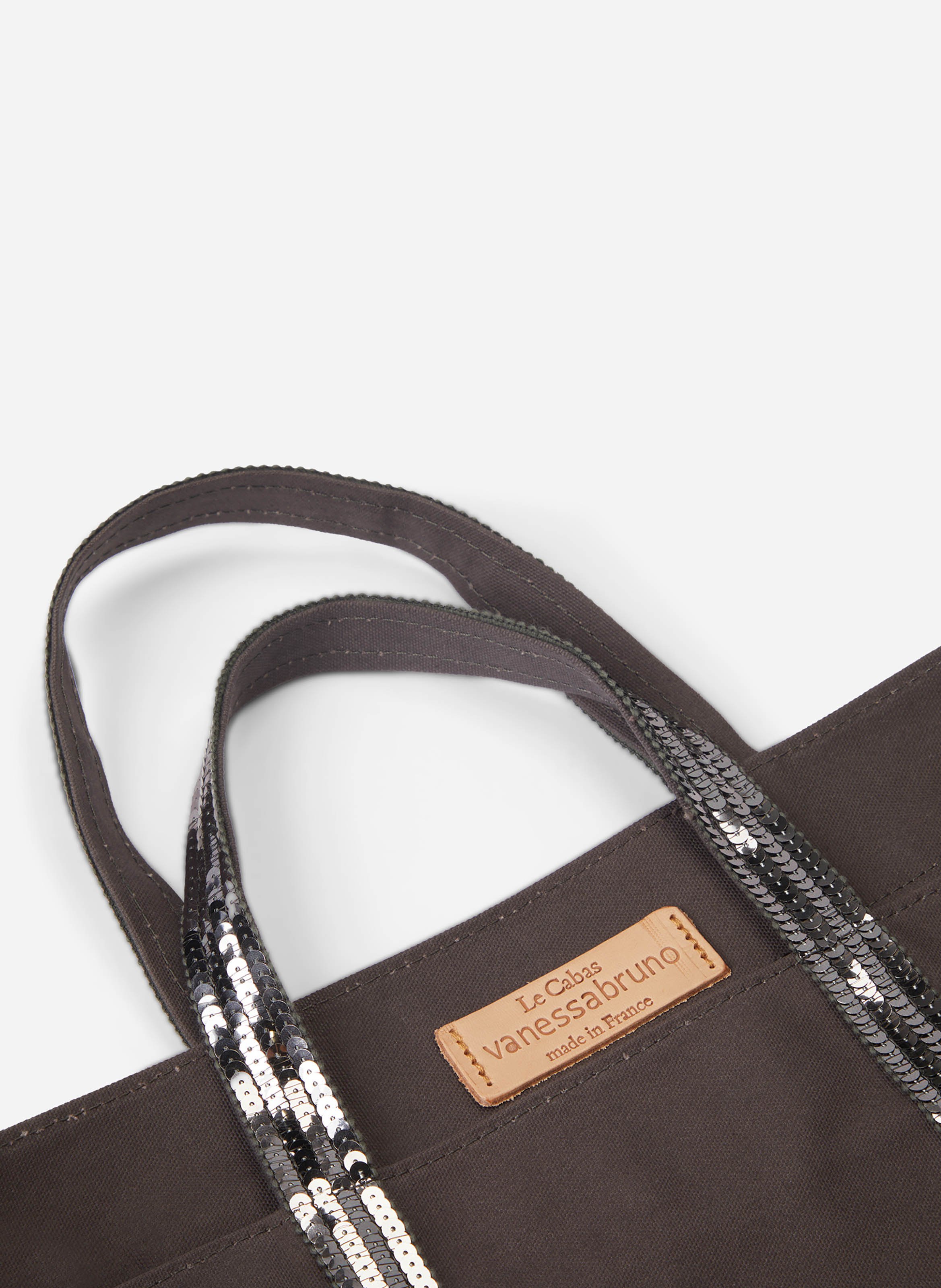 Cabas m en toile VANESSA BRUNO Gris