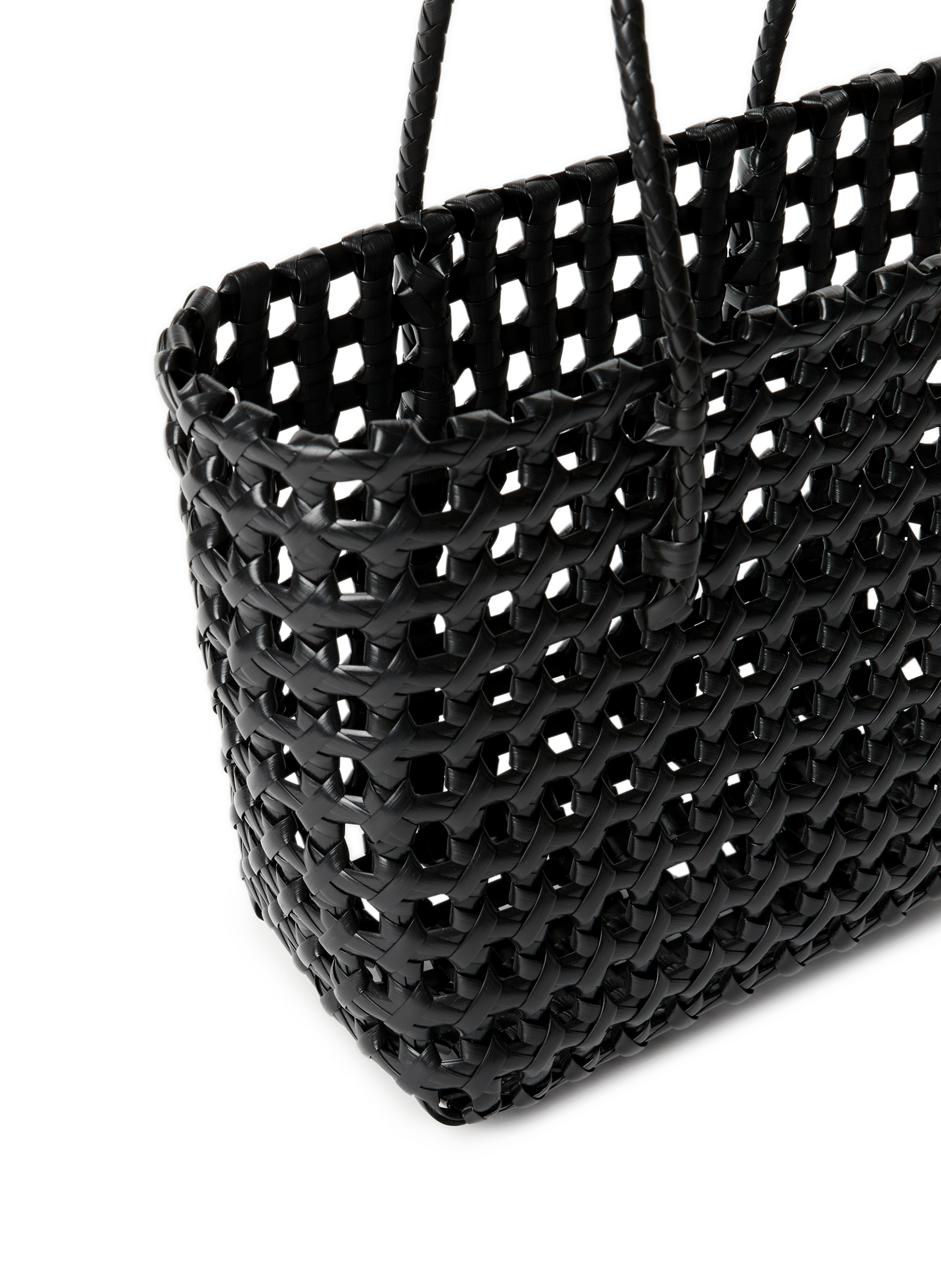 Sac cabas tressé AU PRINTEMPS PARIS Noir