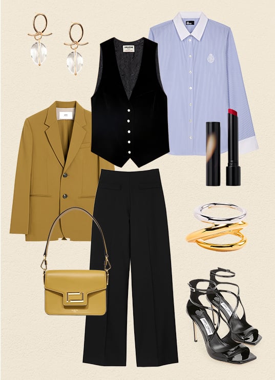 Look working girl gilet sans manches femme