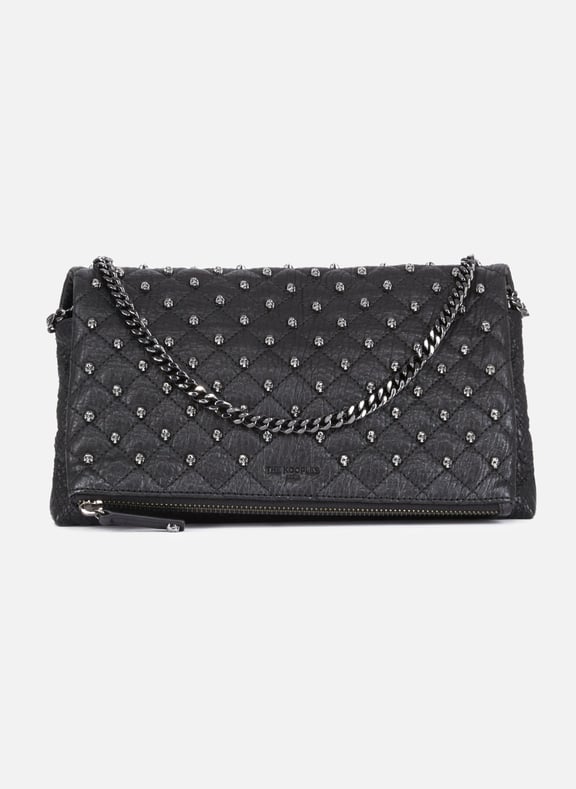 Pochette héritage small en cuir Noir by THE KOOPLES THE KOOPLES Pochette héritage small en cuir Noir