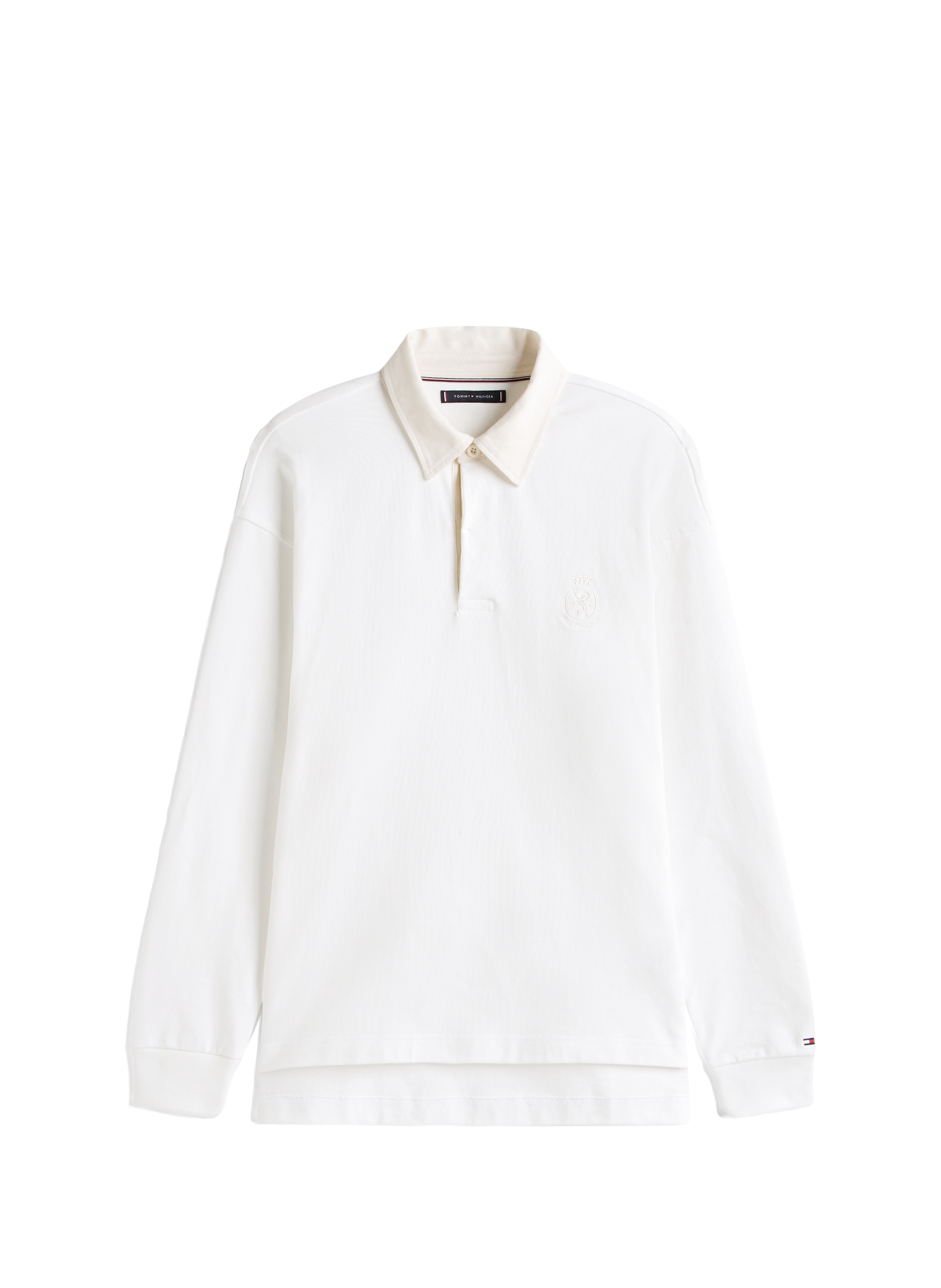 Cotton Varsity Polo TOMMY HILFIGER White