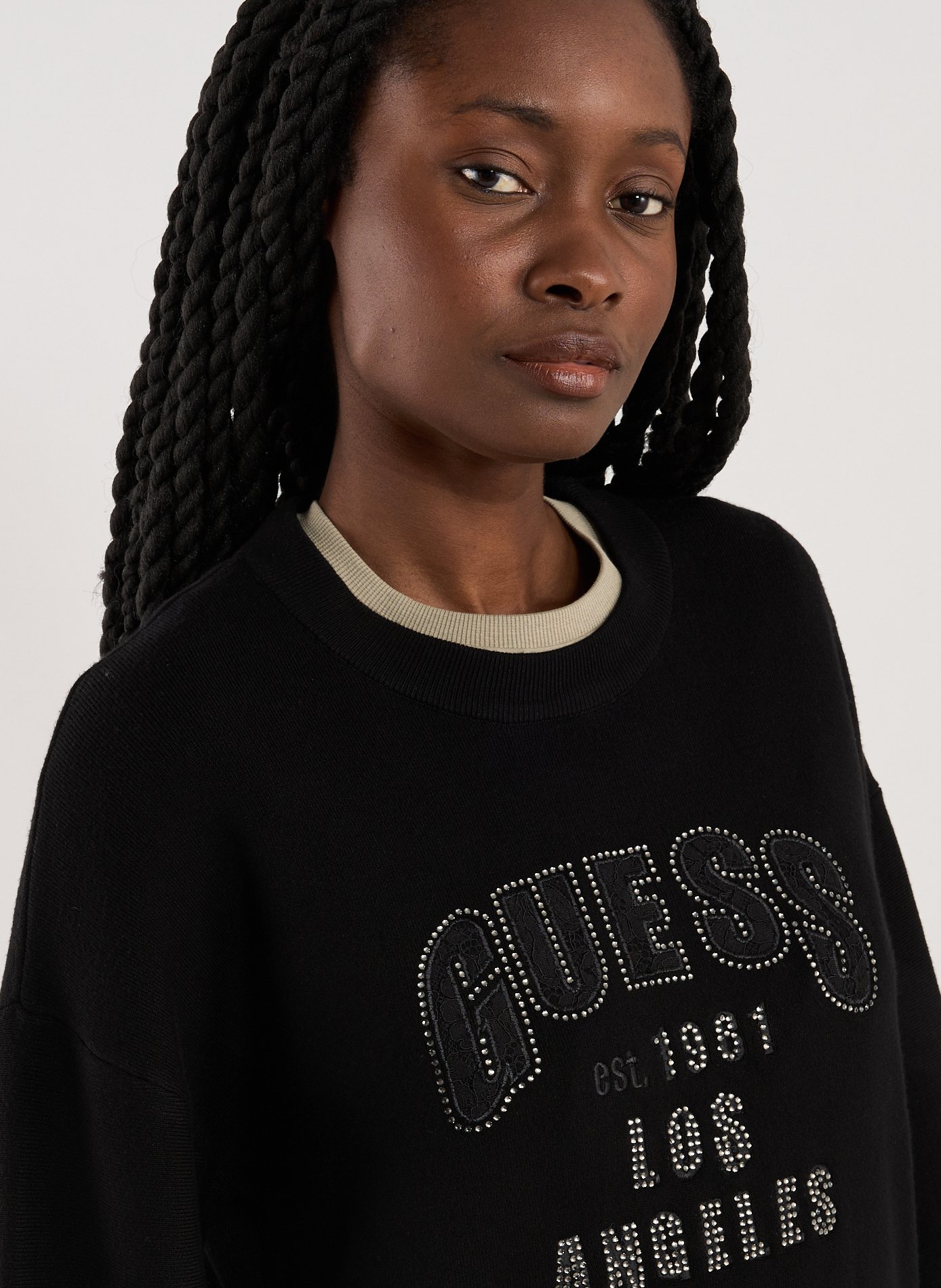 Pull en tricot  GUESS Noir