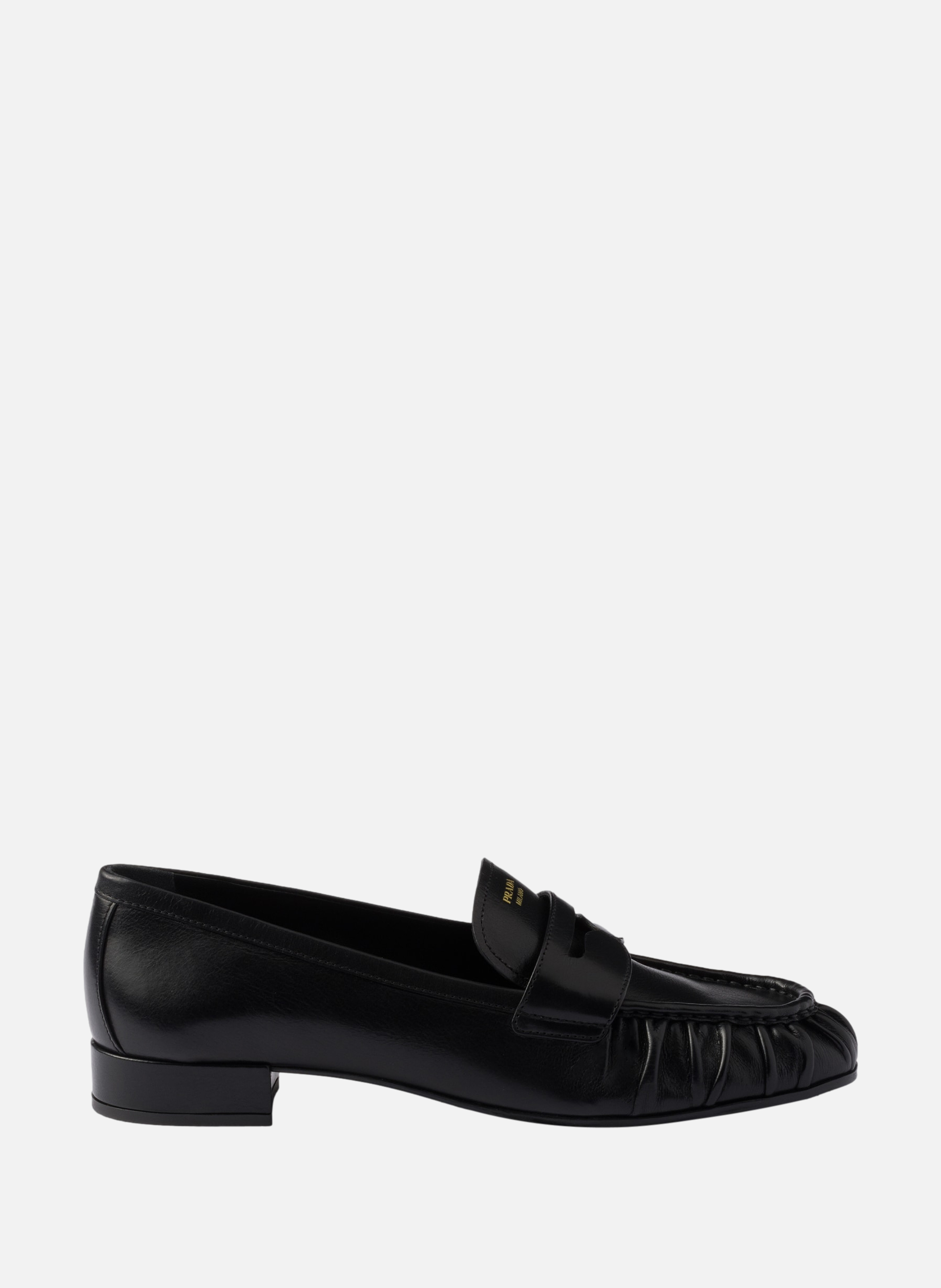 PRADA Mocassins en cuir Noir