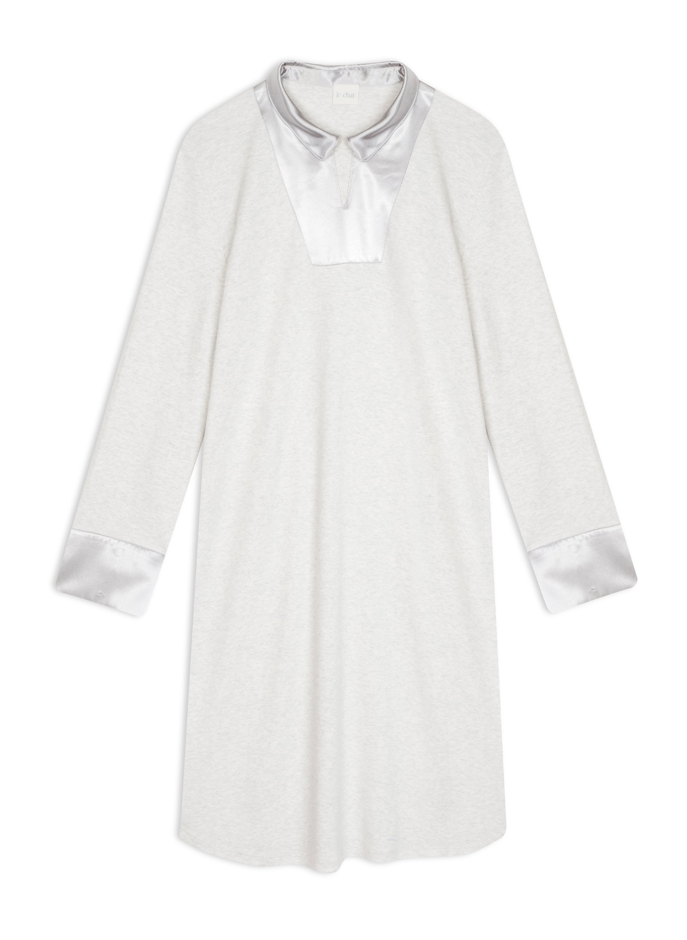 Chemise de nuit en coton andy 101 LE CHAT Gris