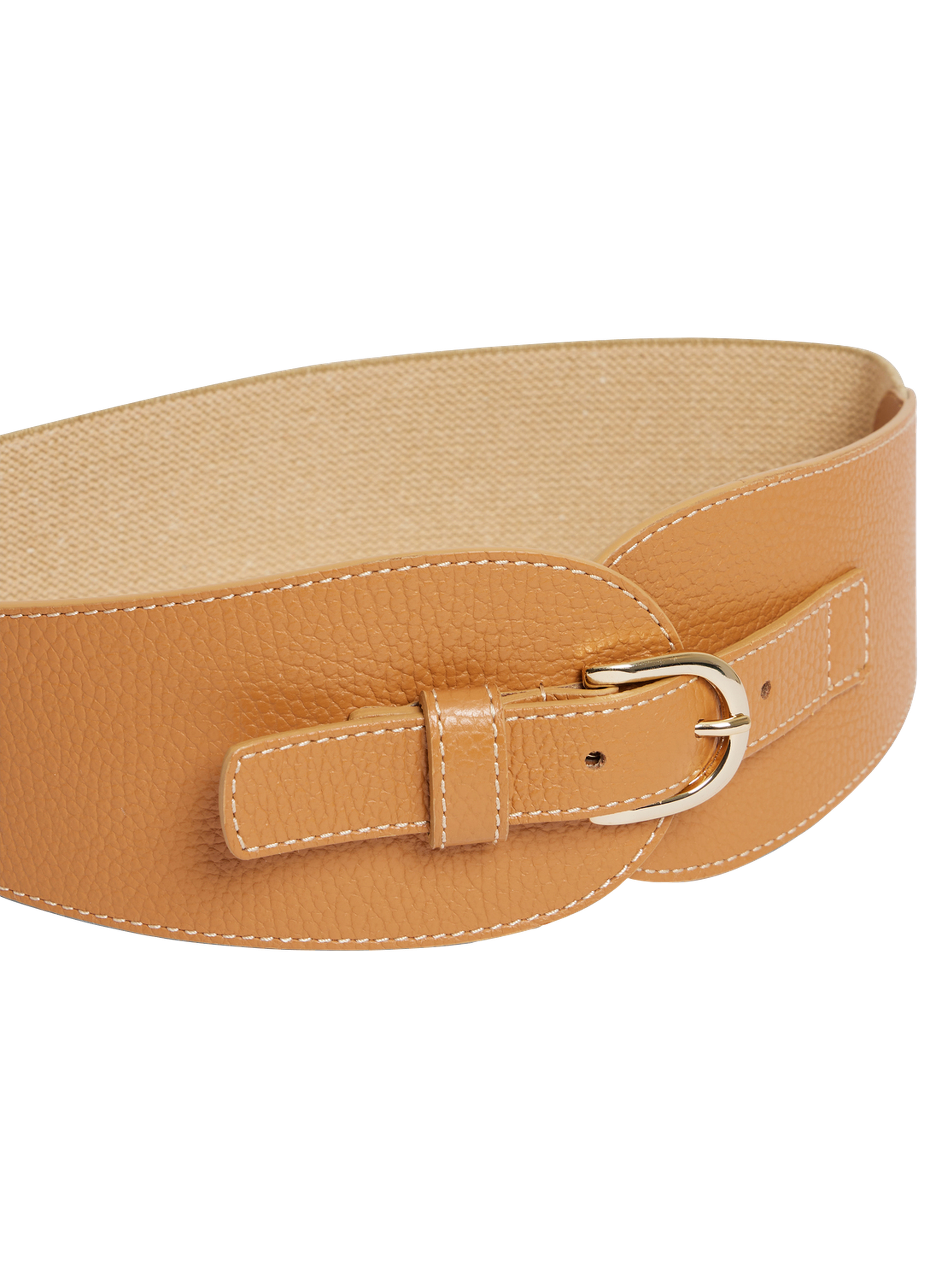 Ceinture corset en cuir - olympe GERARD DAREL Marron