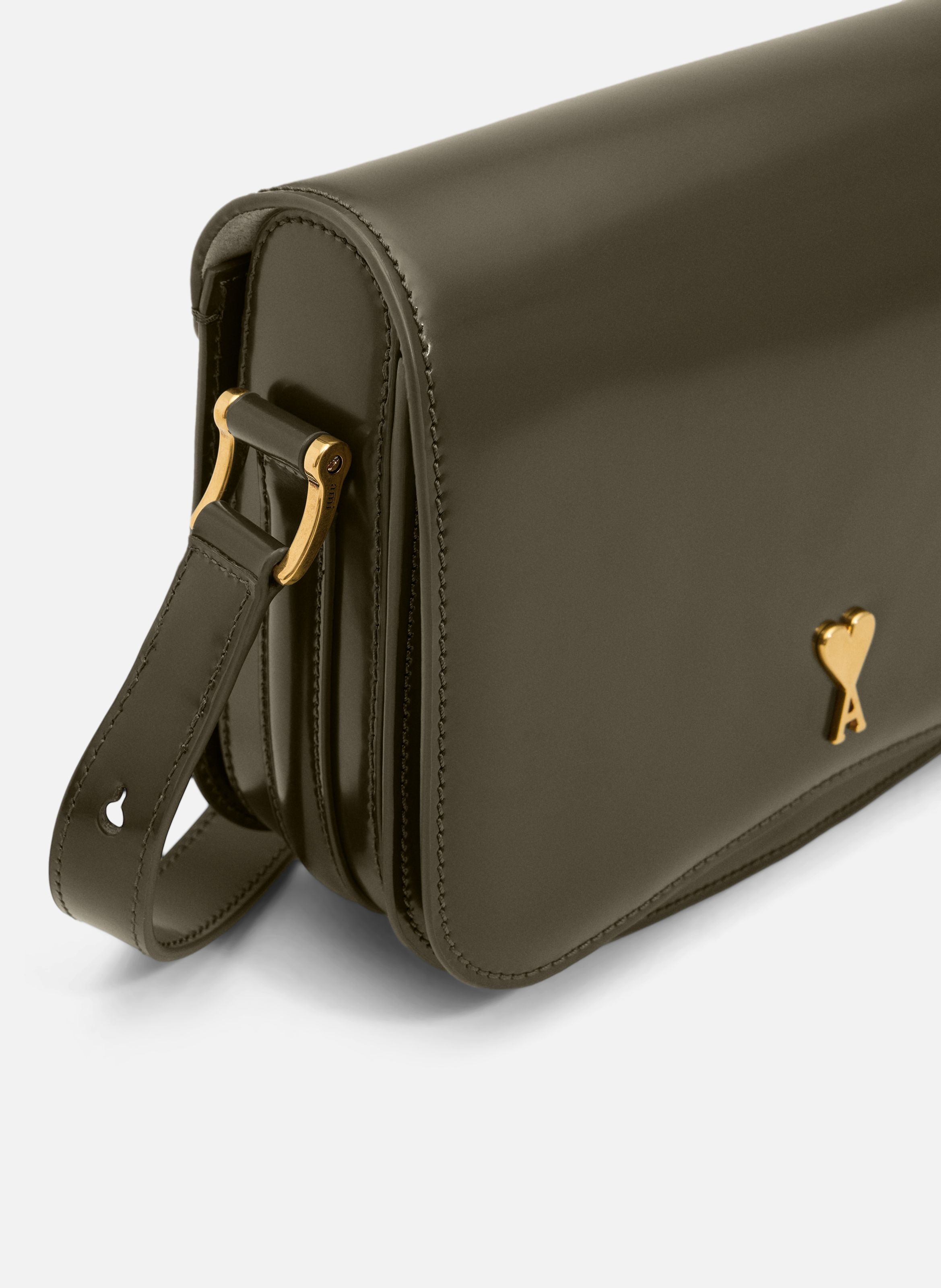 Sac Paris Paris En Cuir Glacé unisexe AMI PARIS Vert