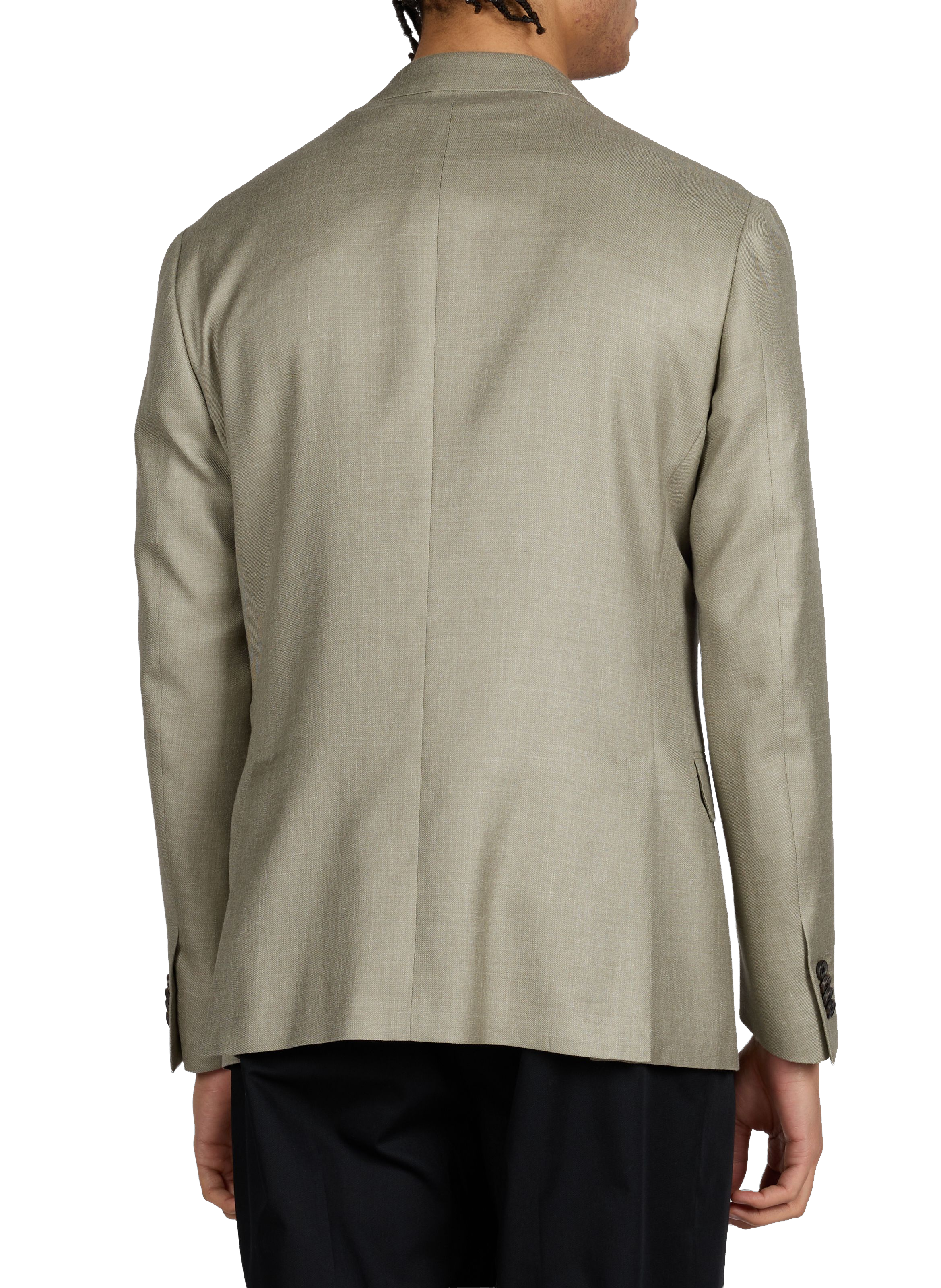 Blazer tweed en laine vierge, soie et lin CORNELIANI Beige