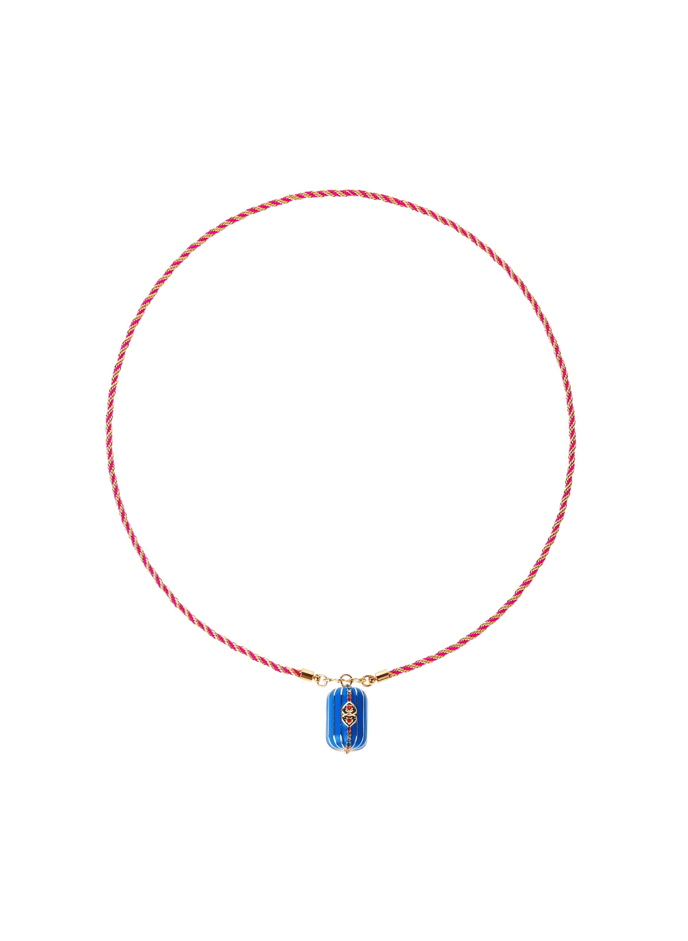 Collier sautoir en cordon avec charm central felice HIPANEMA Bleu