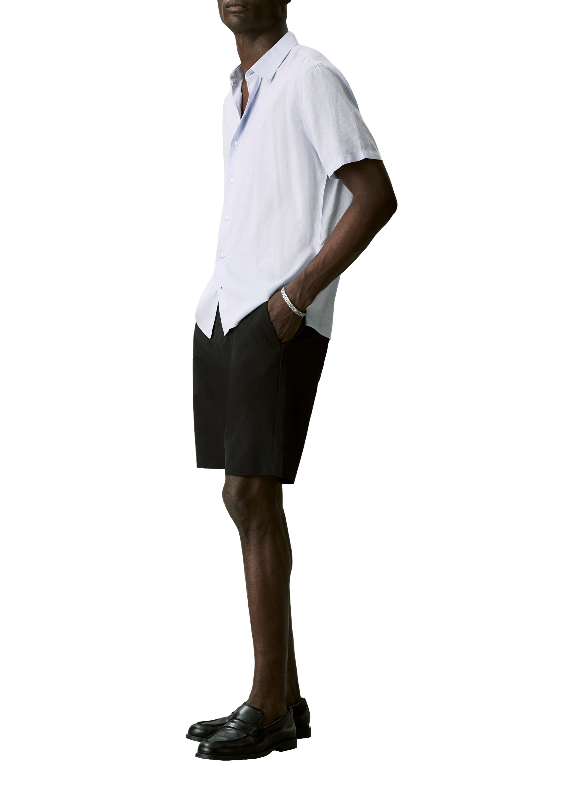 Short droit uni CALVIN KLEIN Noir