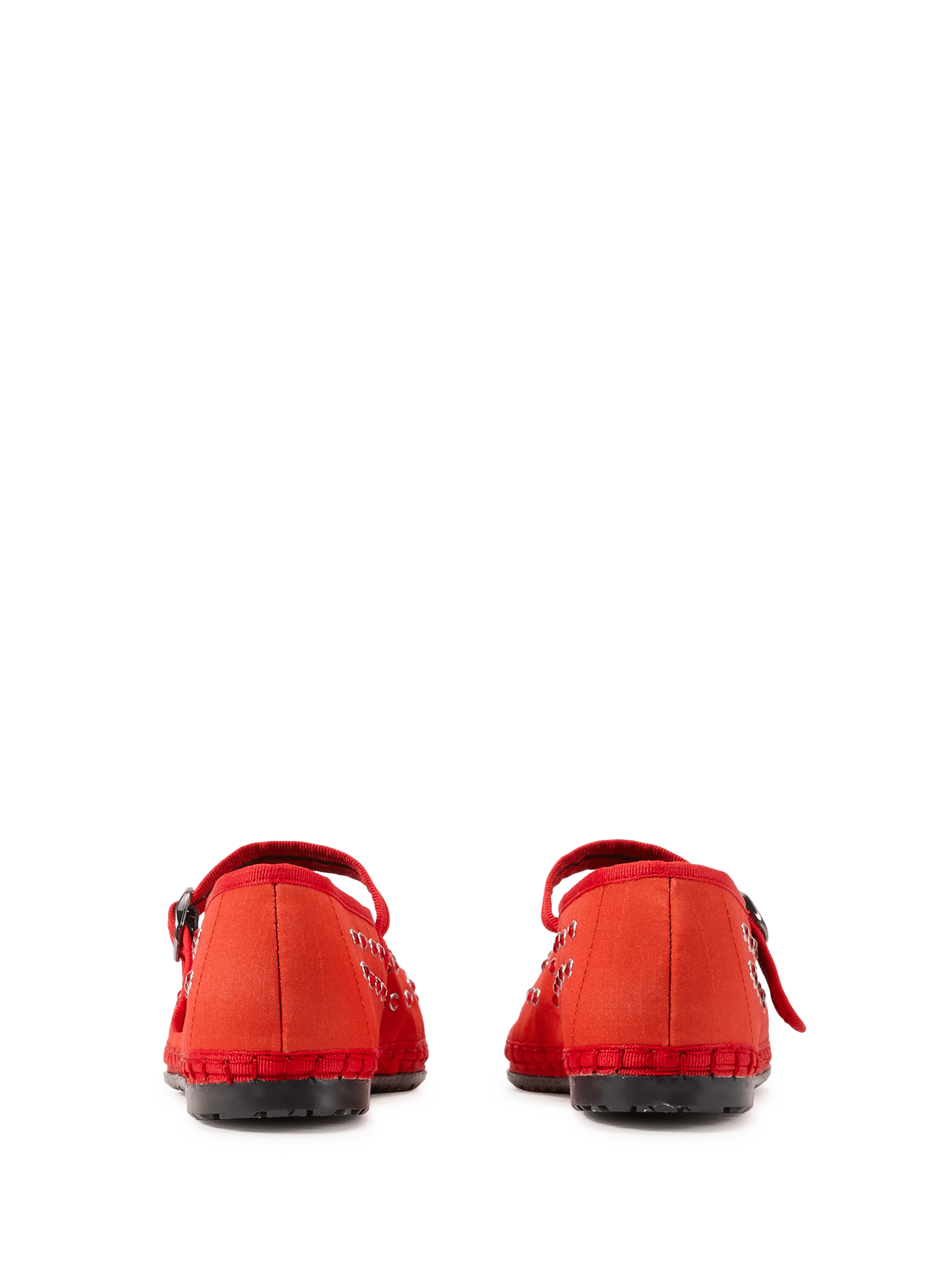 Ballerines Mae en soie FLABELUS Rouge