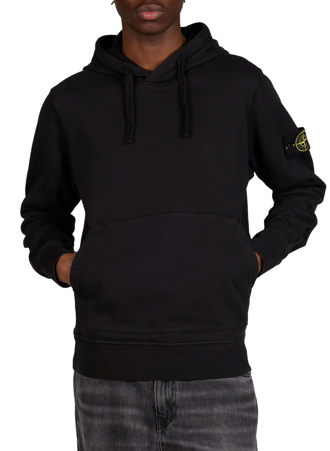 Cotton hoodie STONE ISLAND Black