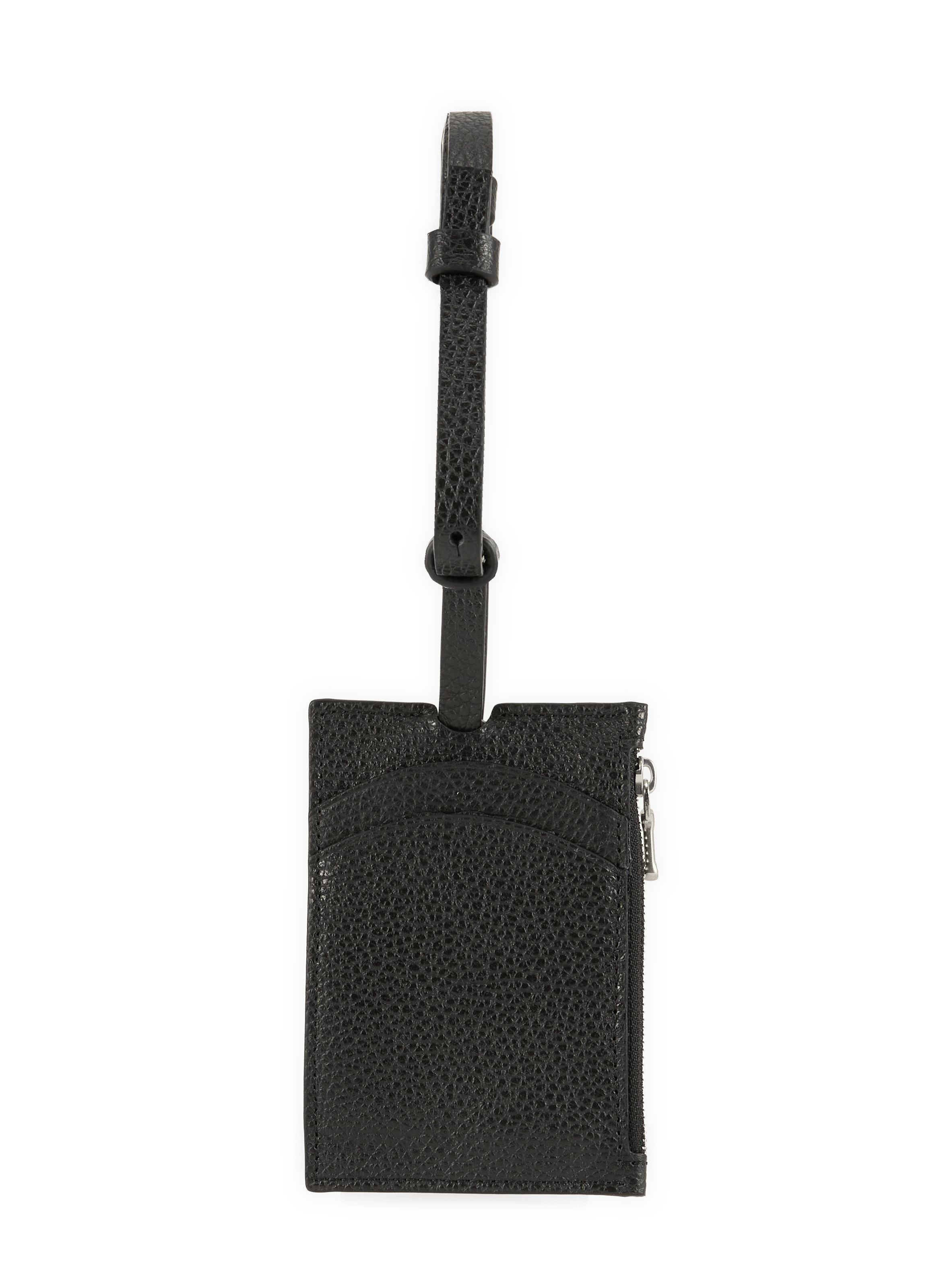 Keychain in soft grained leather NN.07 Black