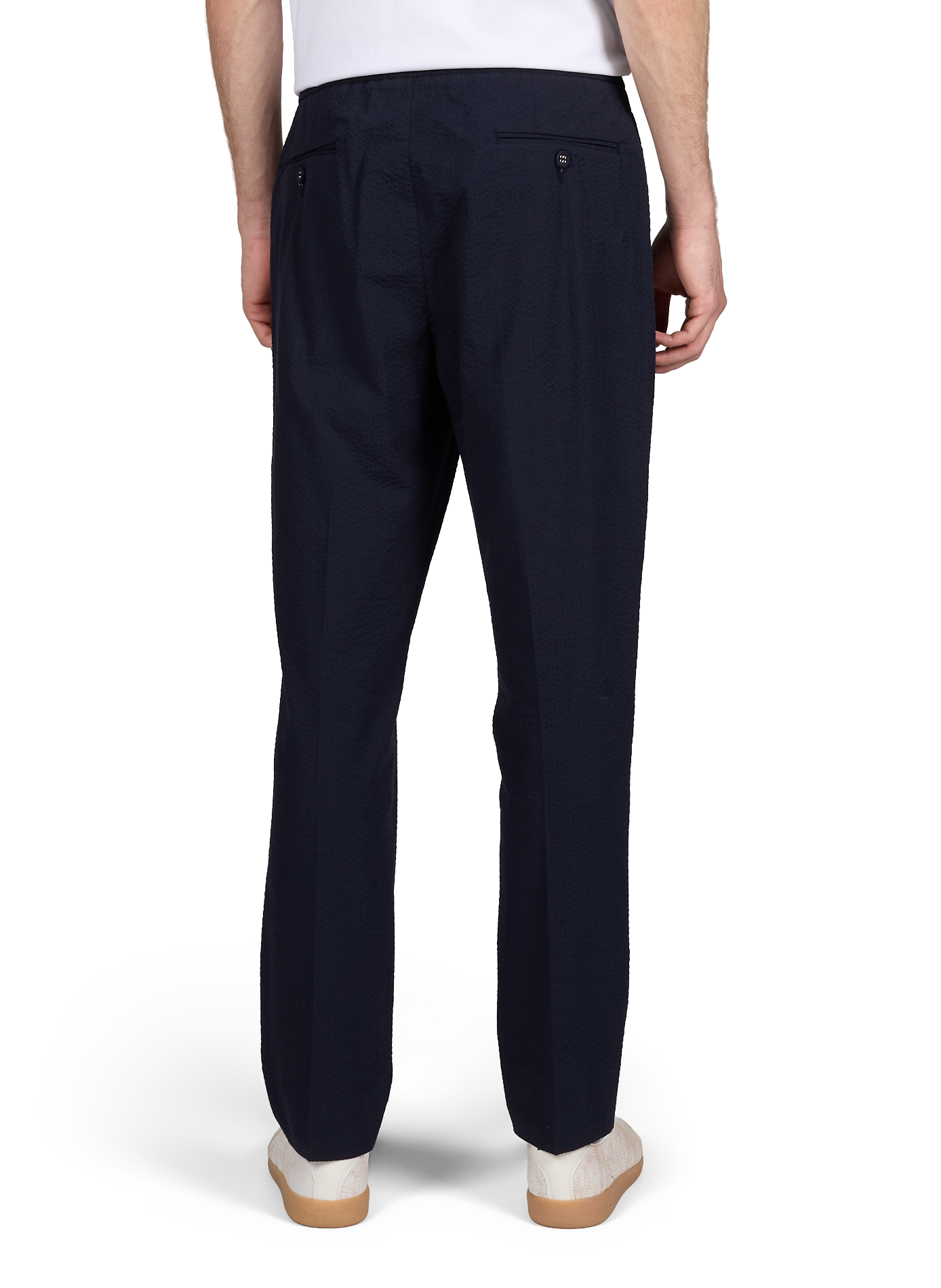 Tapered cotton trousers OFFICINE GENERALE Blue