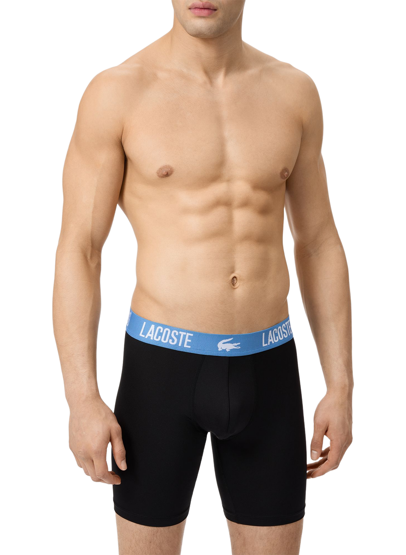 Lot de 3 boxers à ceinture logotypée LACOSTE Noir