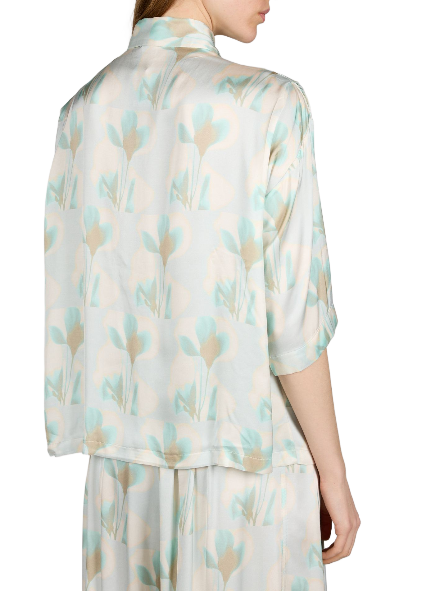 Chemise fleurie à manches courtes BOSS Multicolore