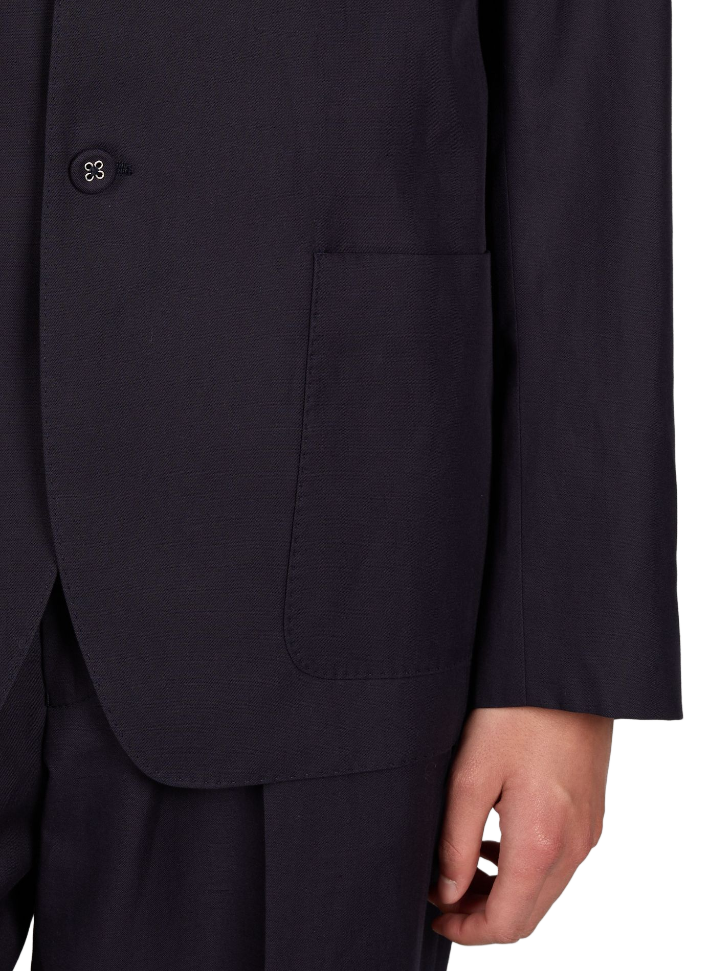 Solid straight blazer OFFICINE GENERALE No Color