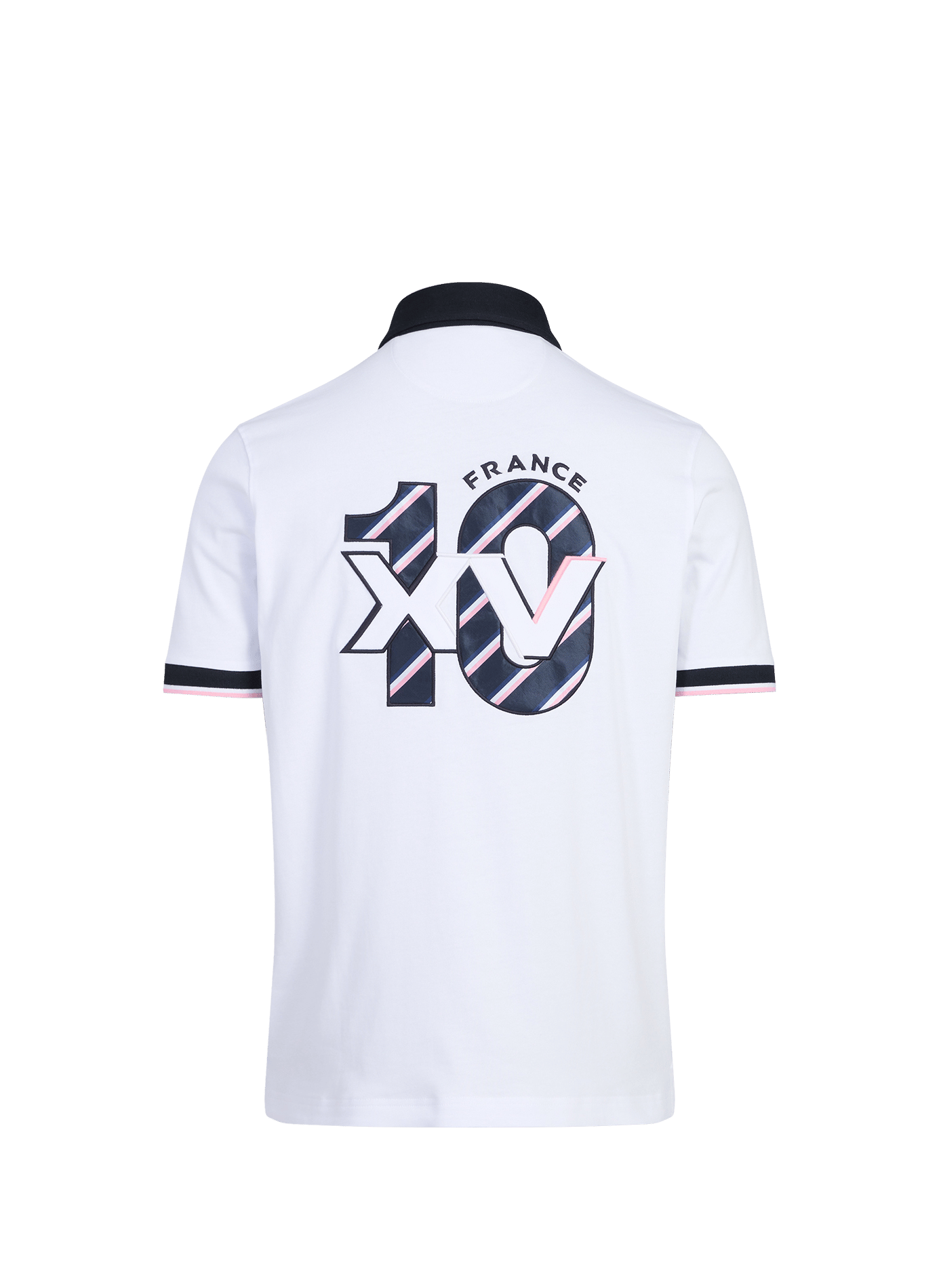 Polo à manches courtes XV de France en coton EDEN PARK Blanc