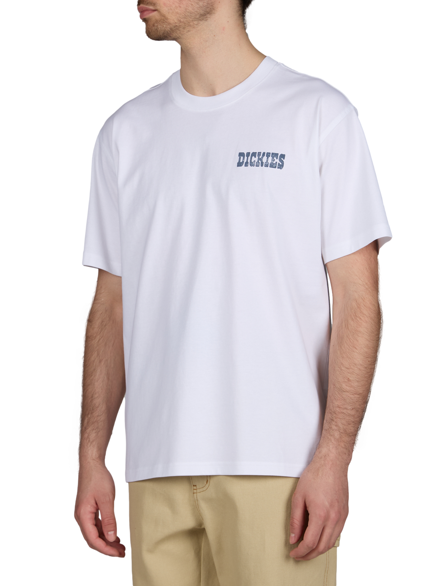 Oversized cotton screen-printed T-shirt DICKIES White