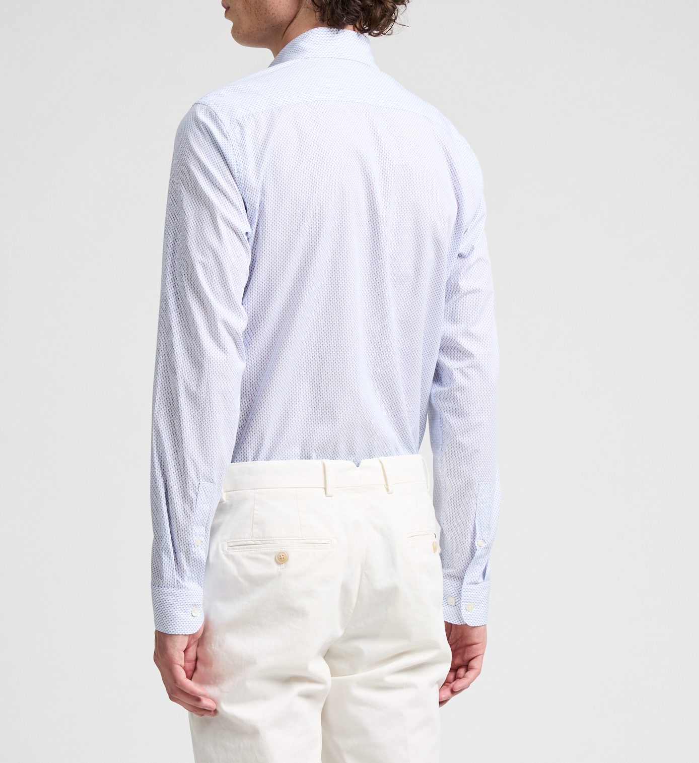 Cotton patterned shirt AU PRINTEMPS PARIS Blue