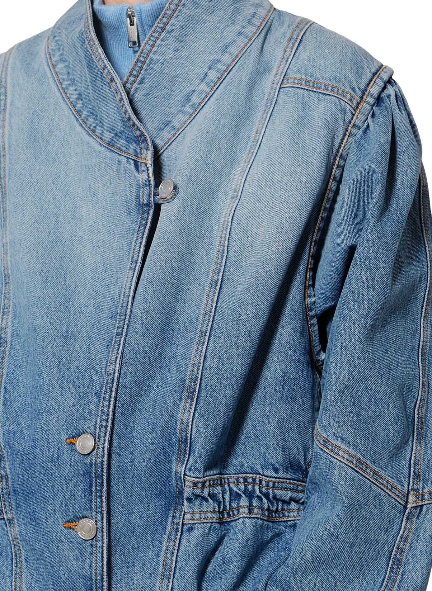 Dolie denim cotton jacket ISABEL MARANT Blue