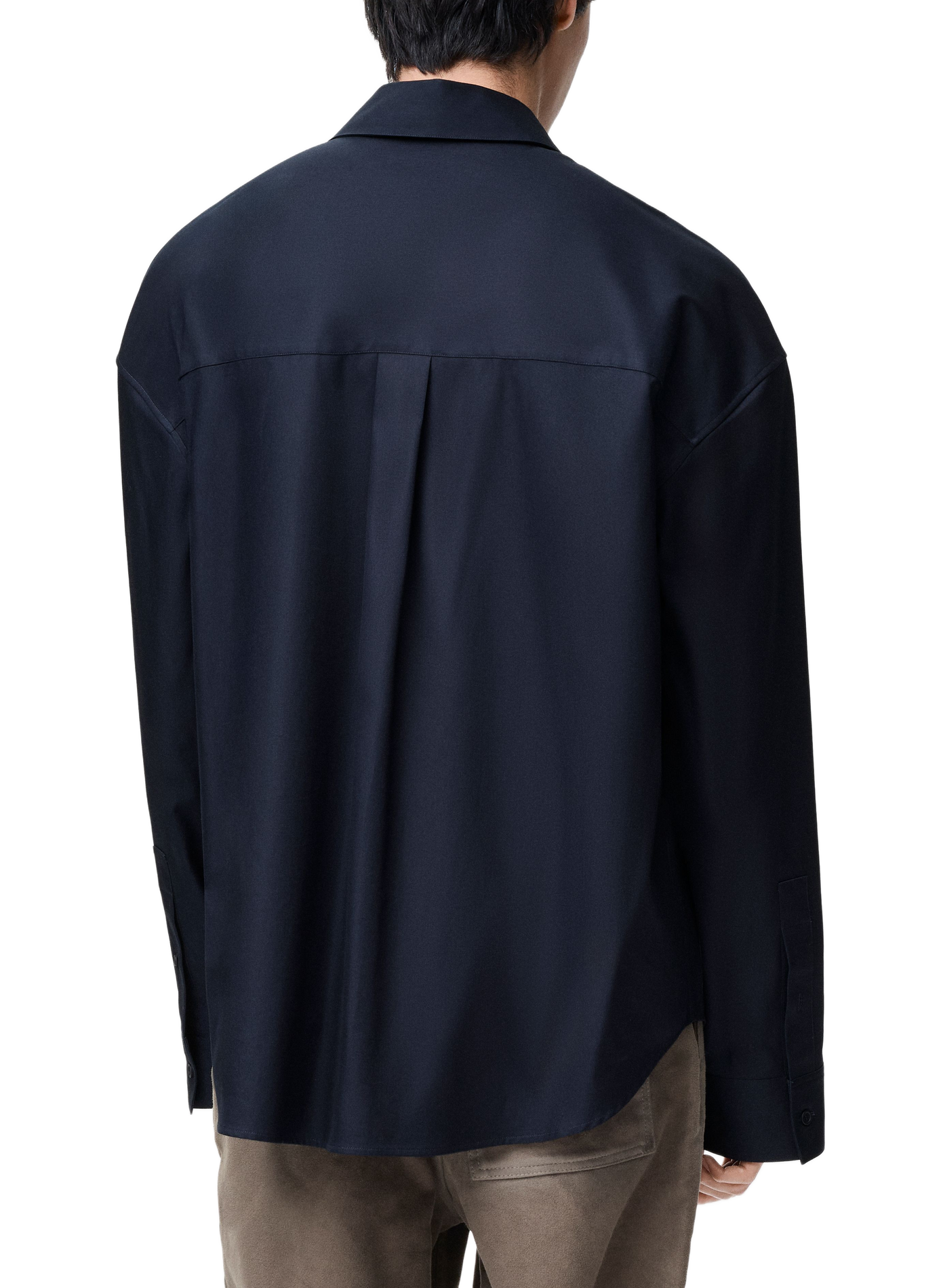 Chemise manches longues en sergé de coton LOEWE Bleu