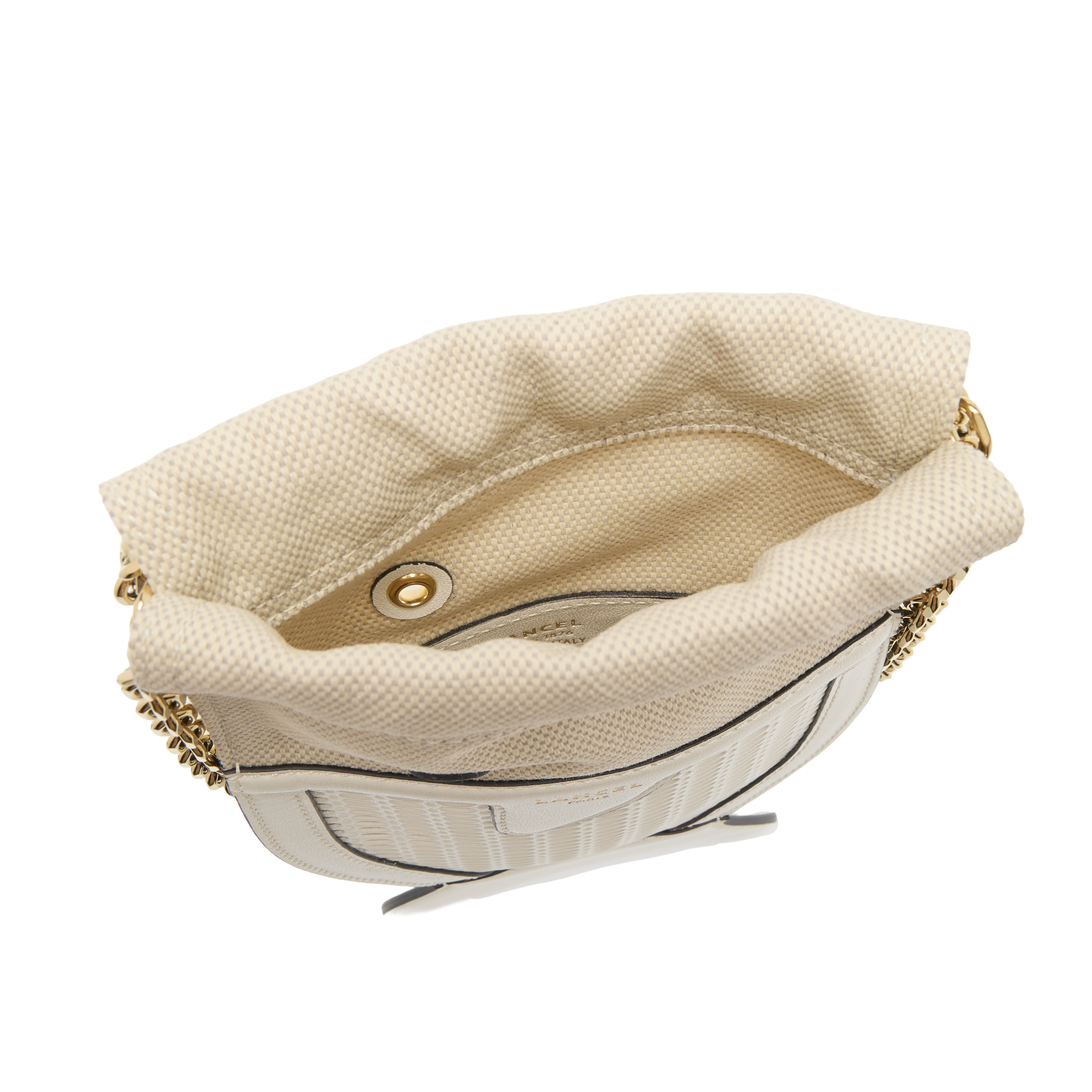 Funny fish pouch lancel beach capsule by lancel in leather LANCEL White