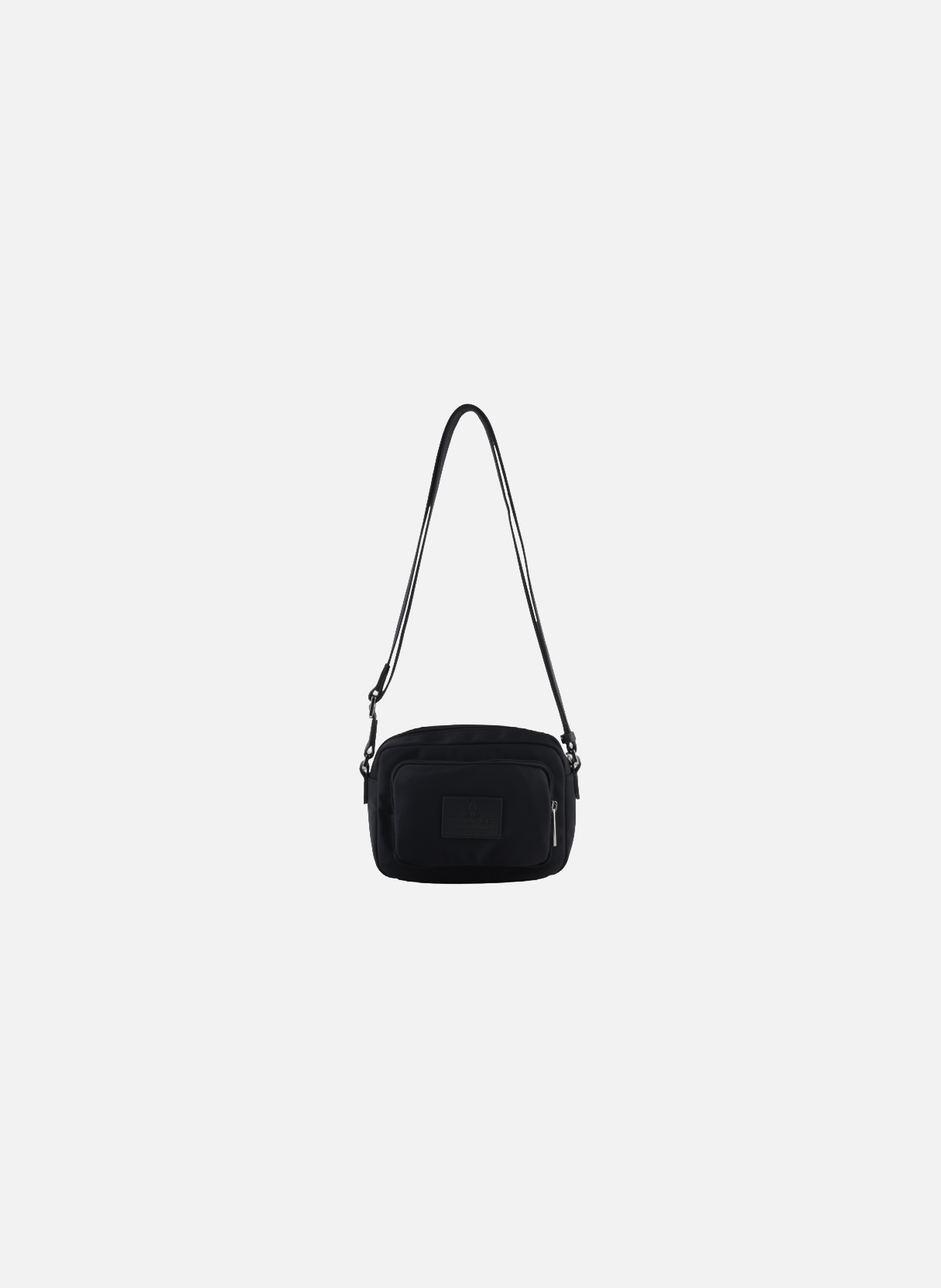 Escale | sac porté travers en toile garnie cuir POURCHET Noir