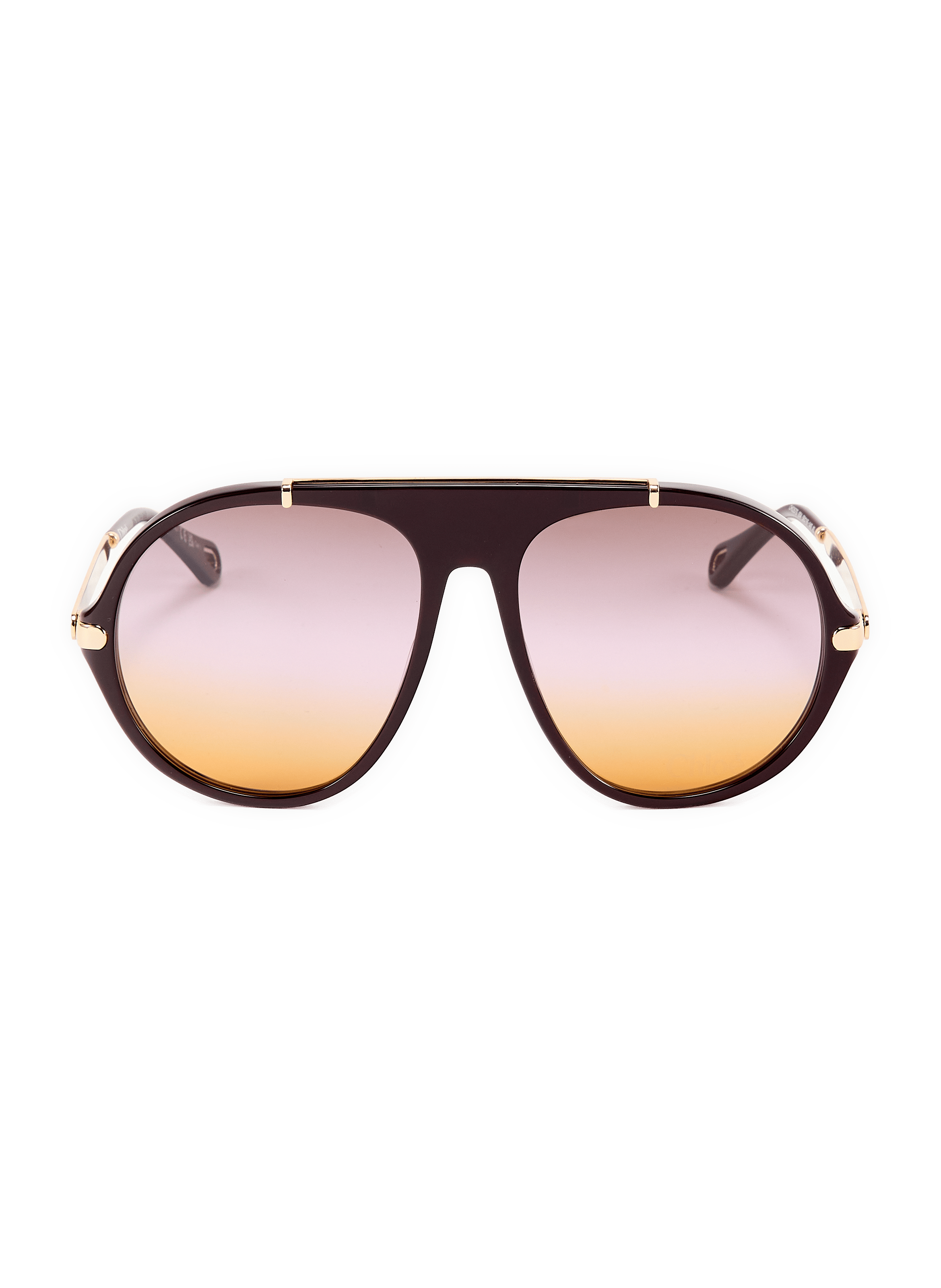Aviator zonnebril van acetaat CHLOÉ Roze