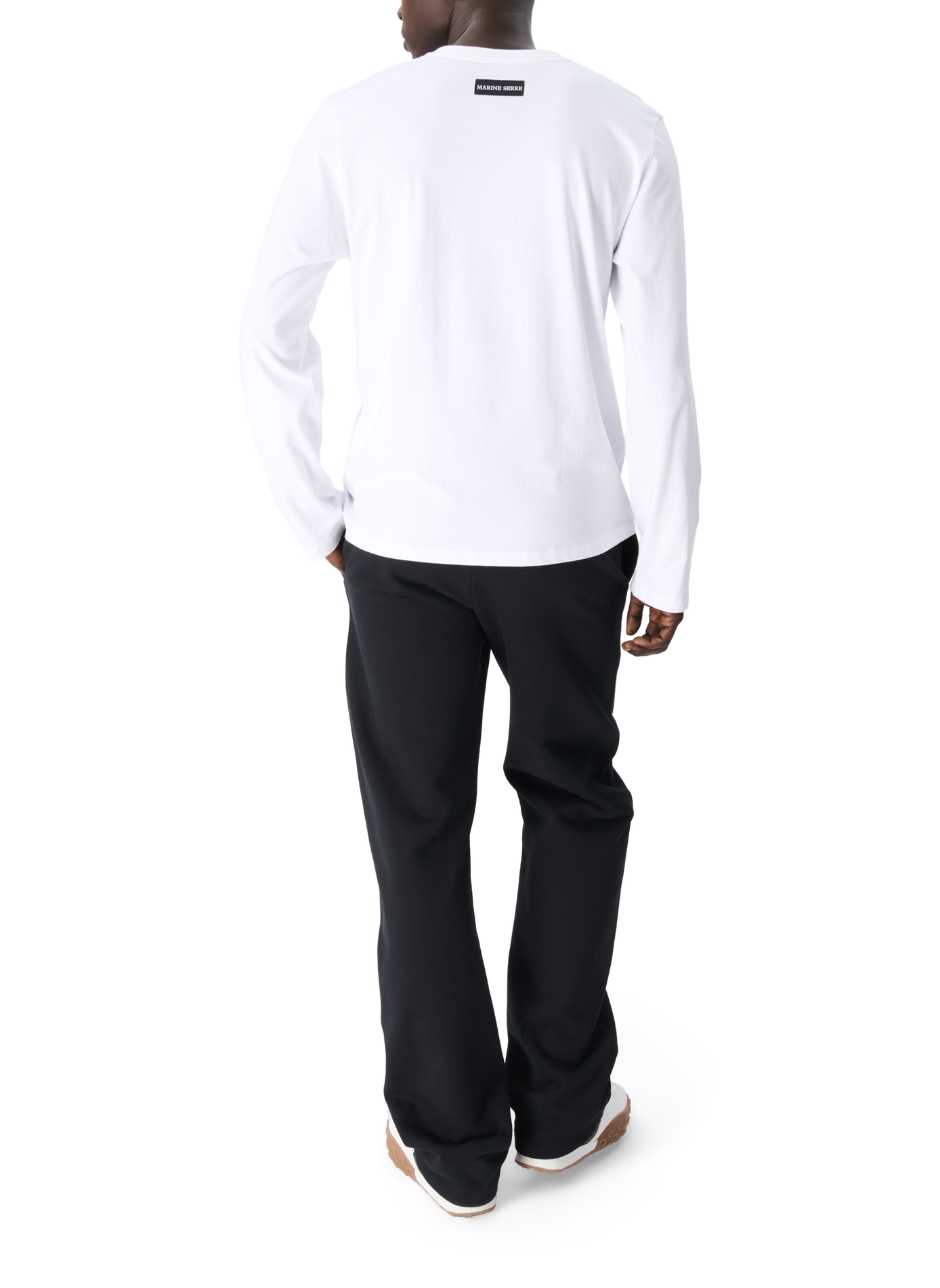 Pantalon de survêtement en molleton de coton unisexe MARINE SERRE Noir