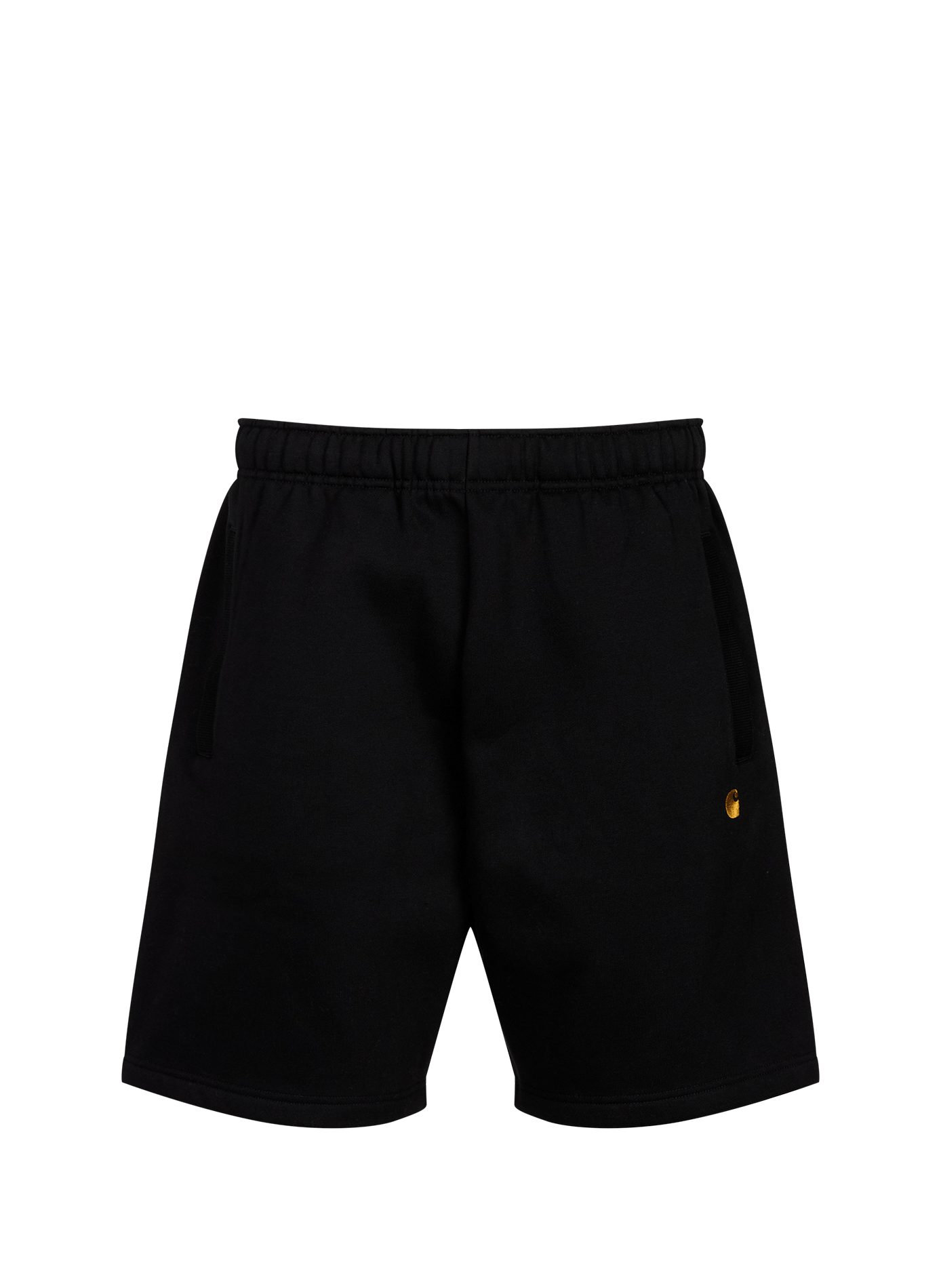 Solid Mixed Cotton Sweat Shorts CARHARTT WIP Black