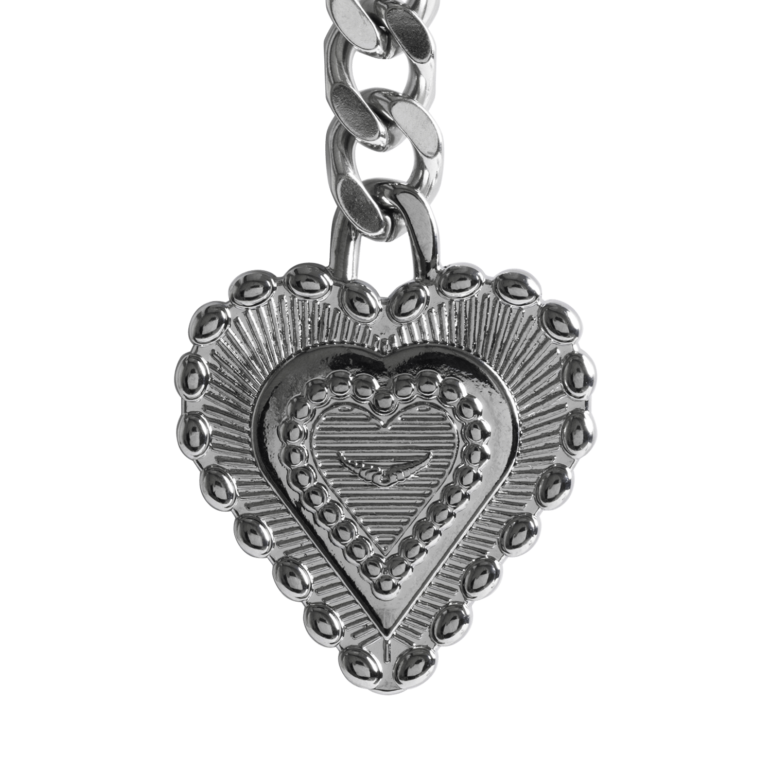 Porte-clés médaille cœur santa fe ZADIG&VOLTAIRE Argent
