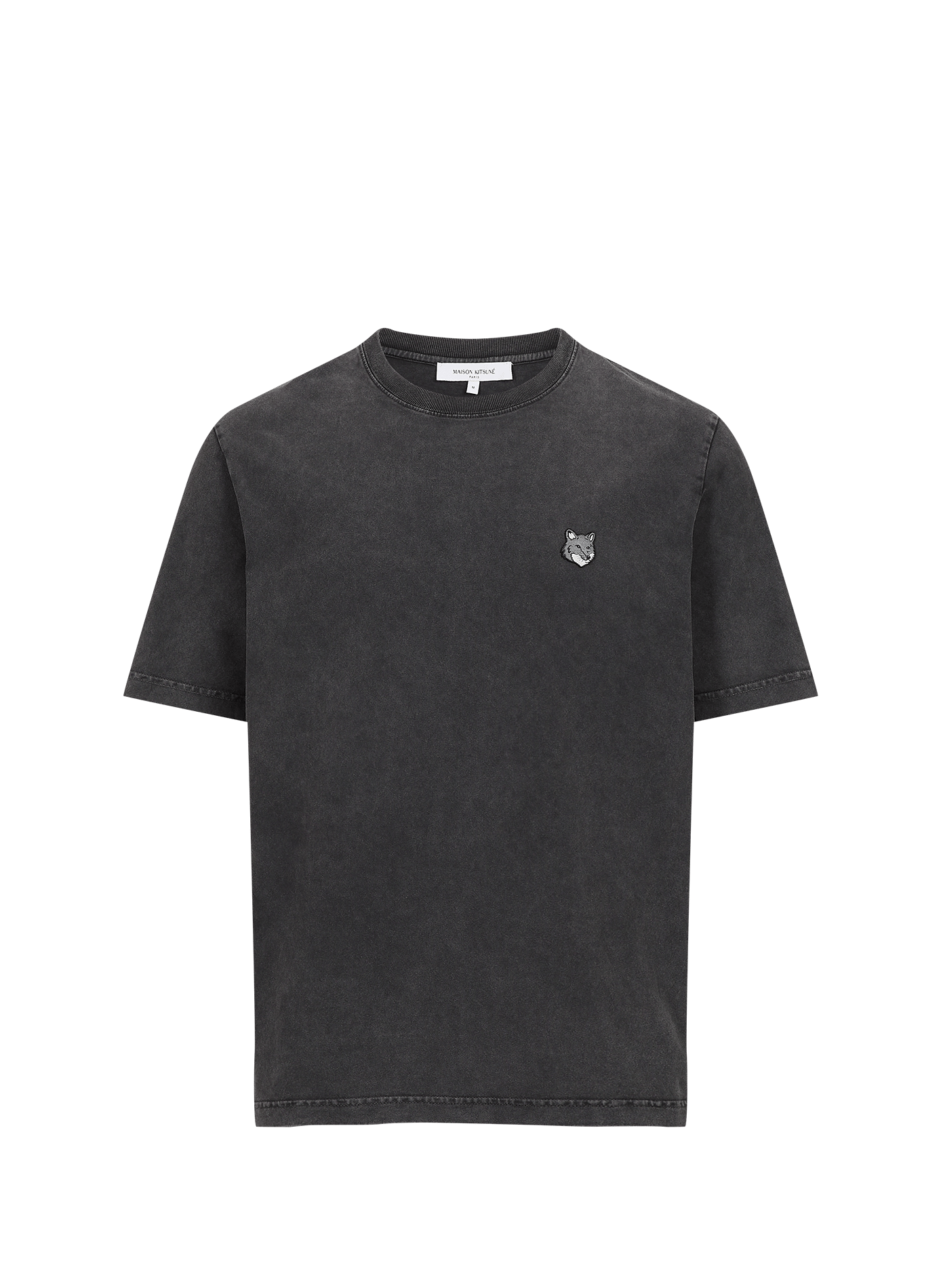 Straight-fit cotton T-shirt MAISON KITSUNÉ Black