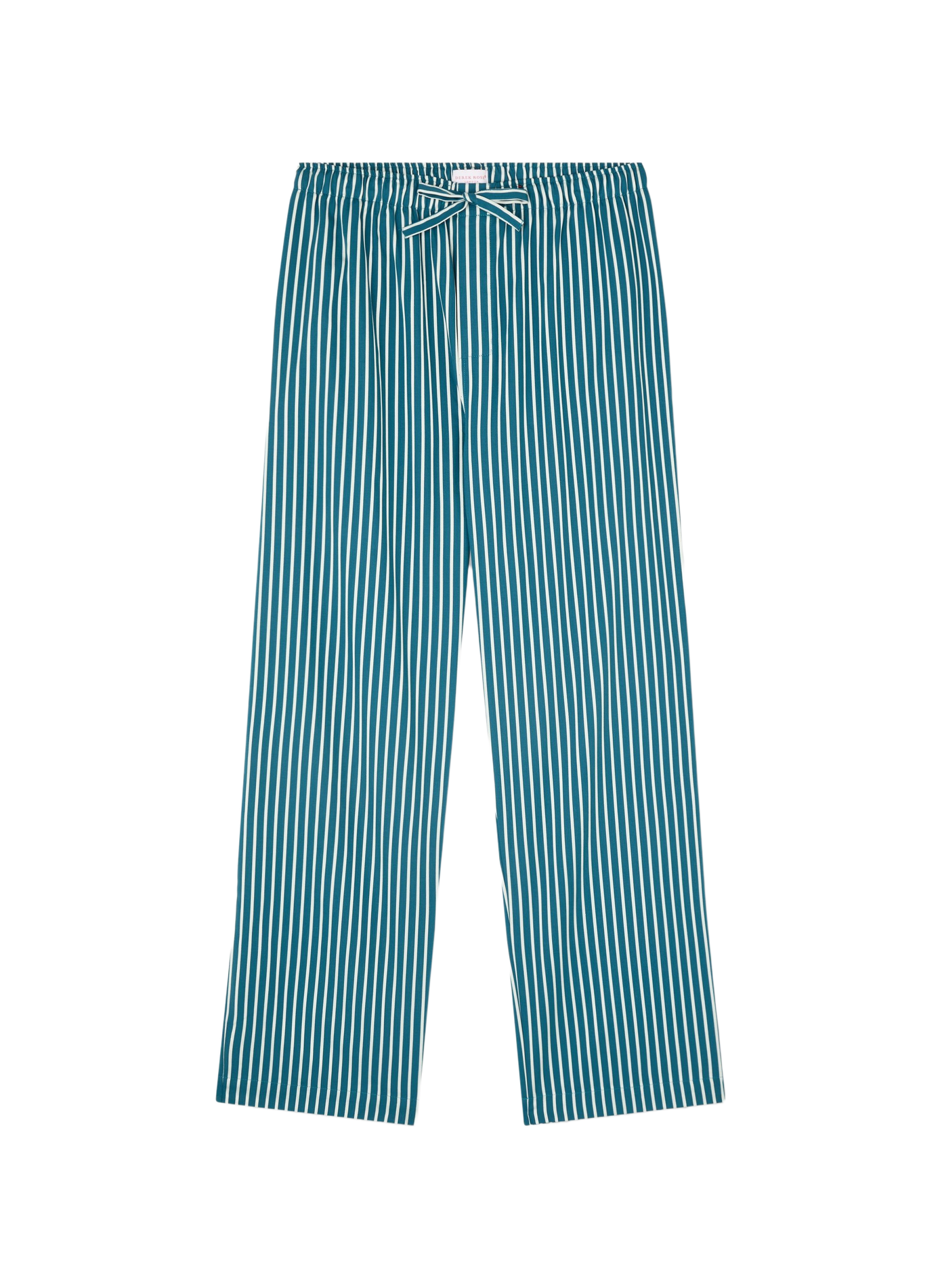 Pyjamahose mit Streifen aus Baumwolle DEREK ROSE Blau