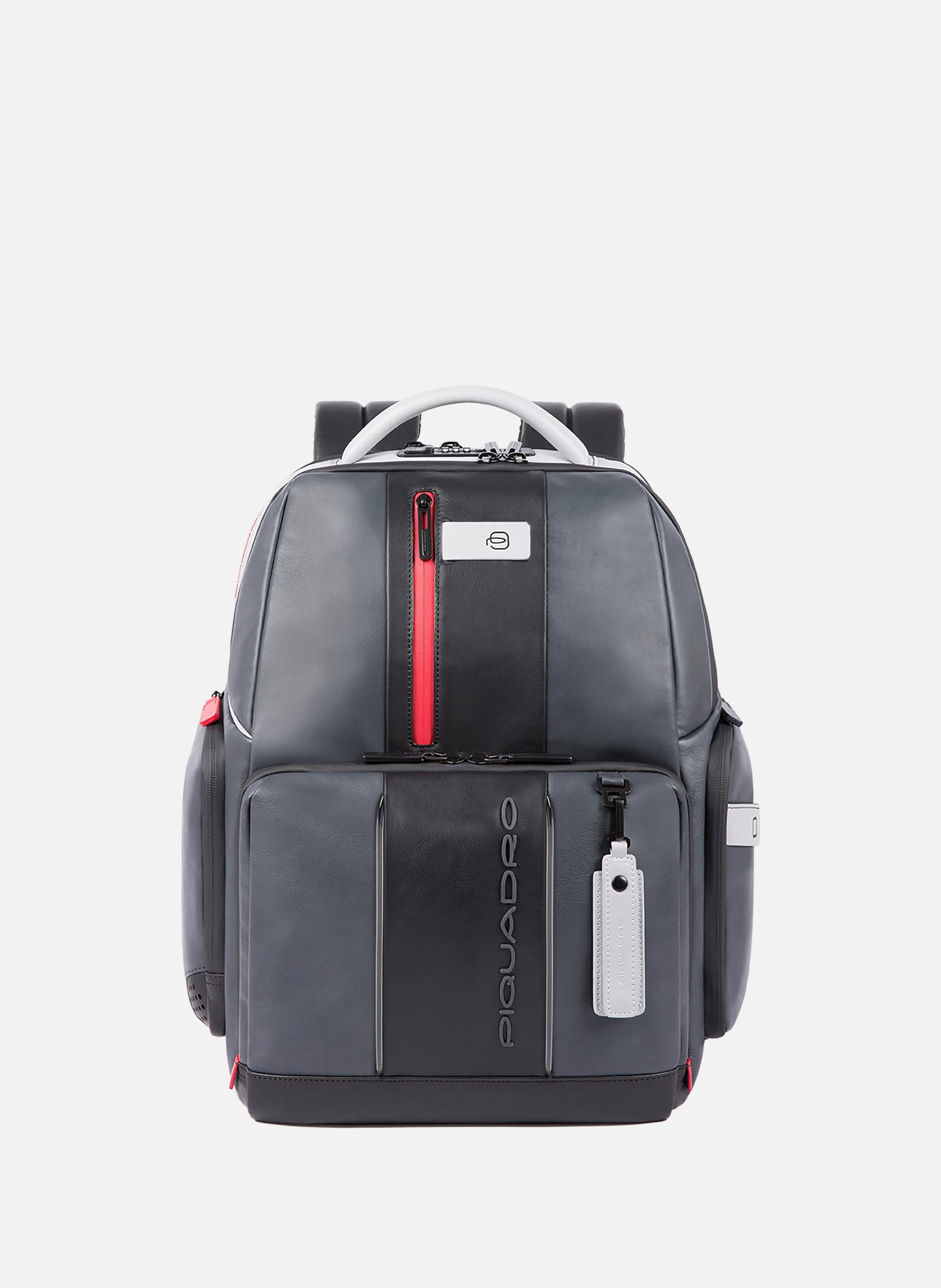 Laptop backpack 15,6" with led light PIQUADRO Grey