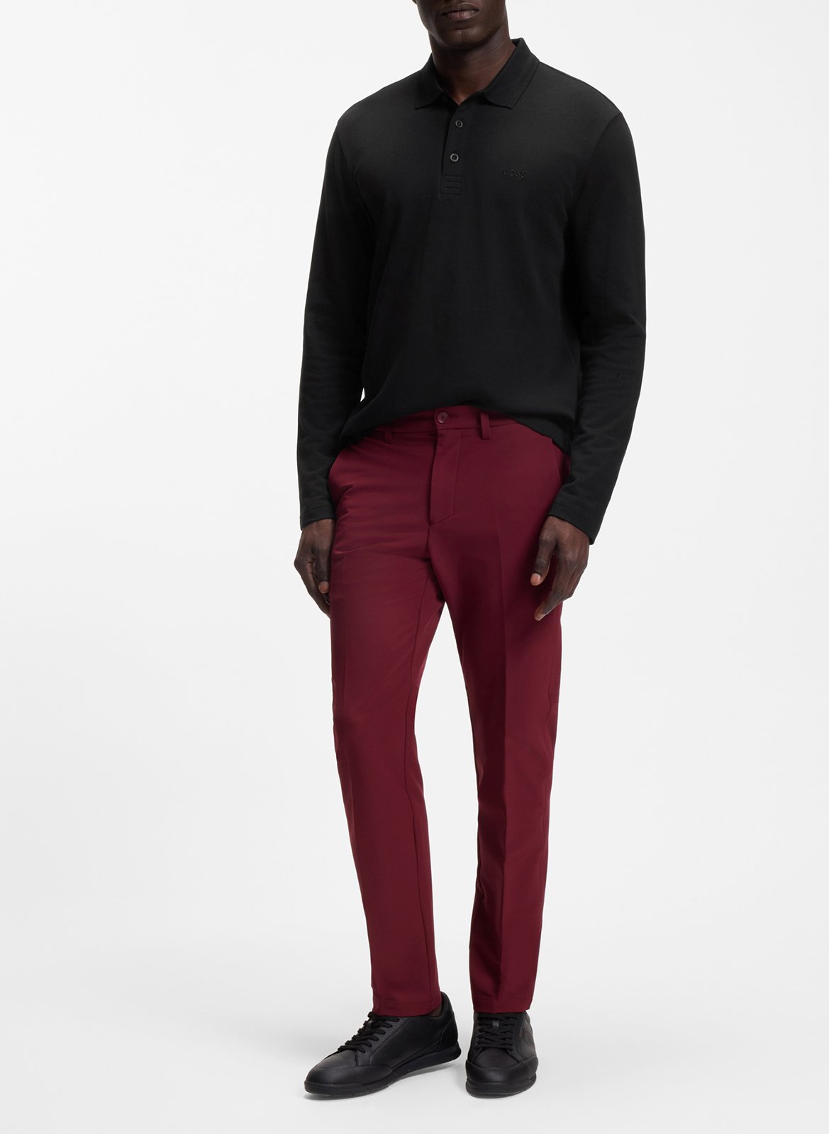 Boss Boss Polo manches longues en coton